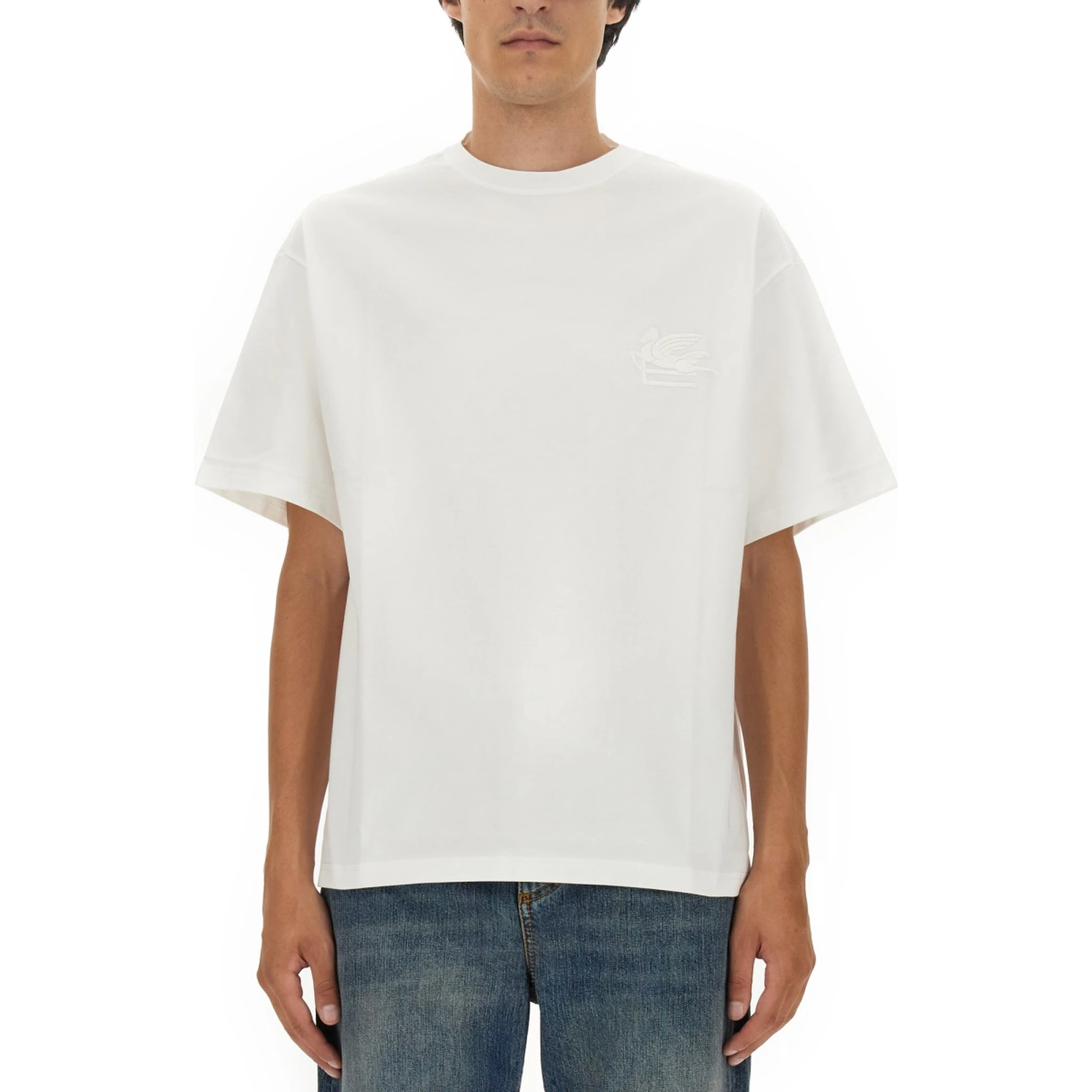 T-SHIRT WITH PEGASUS EMBROIDERY