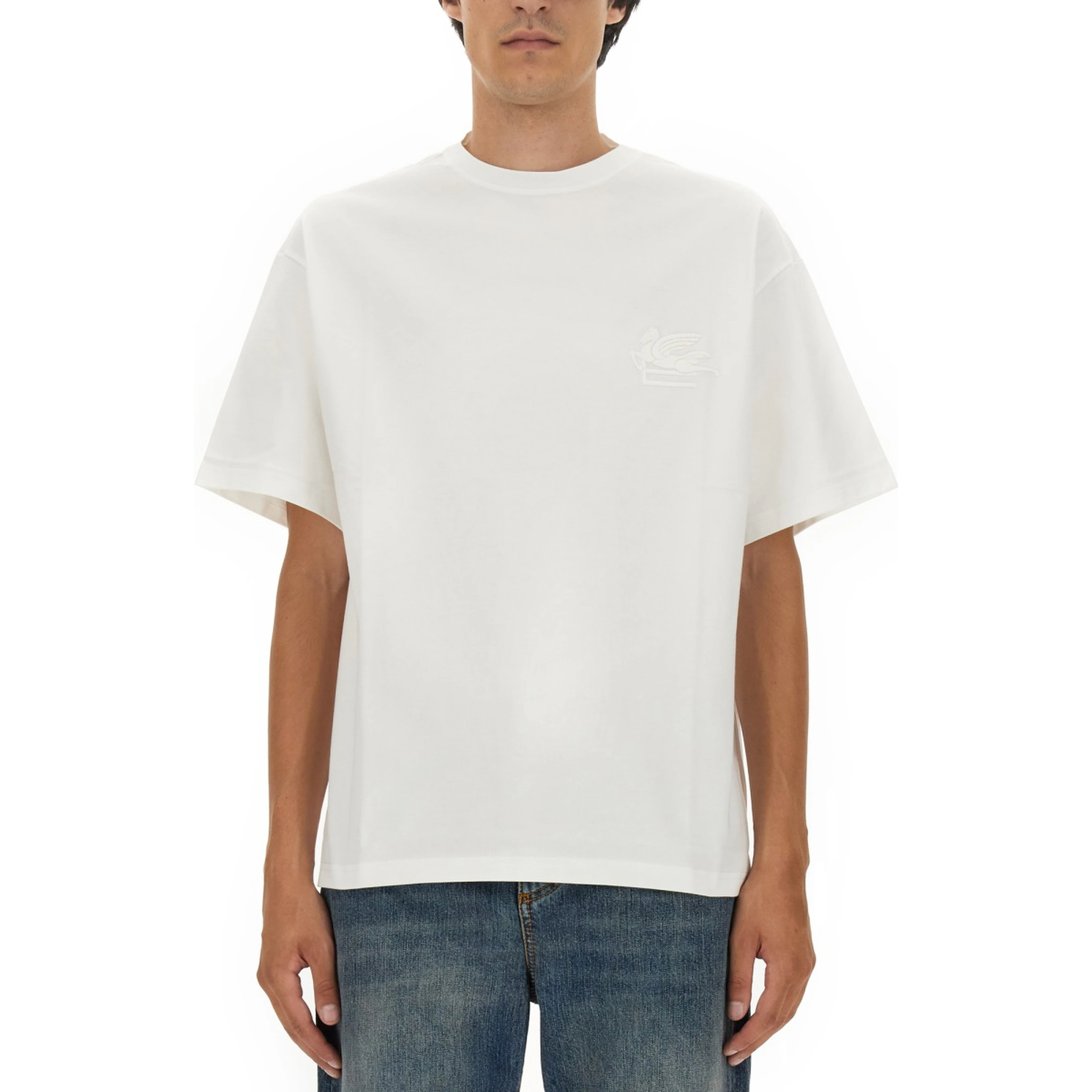 T-SHIRT WITH PEGASUS EMBROIDERY