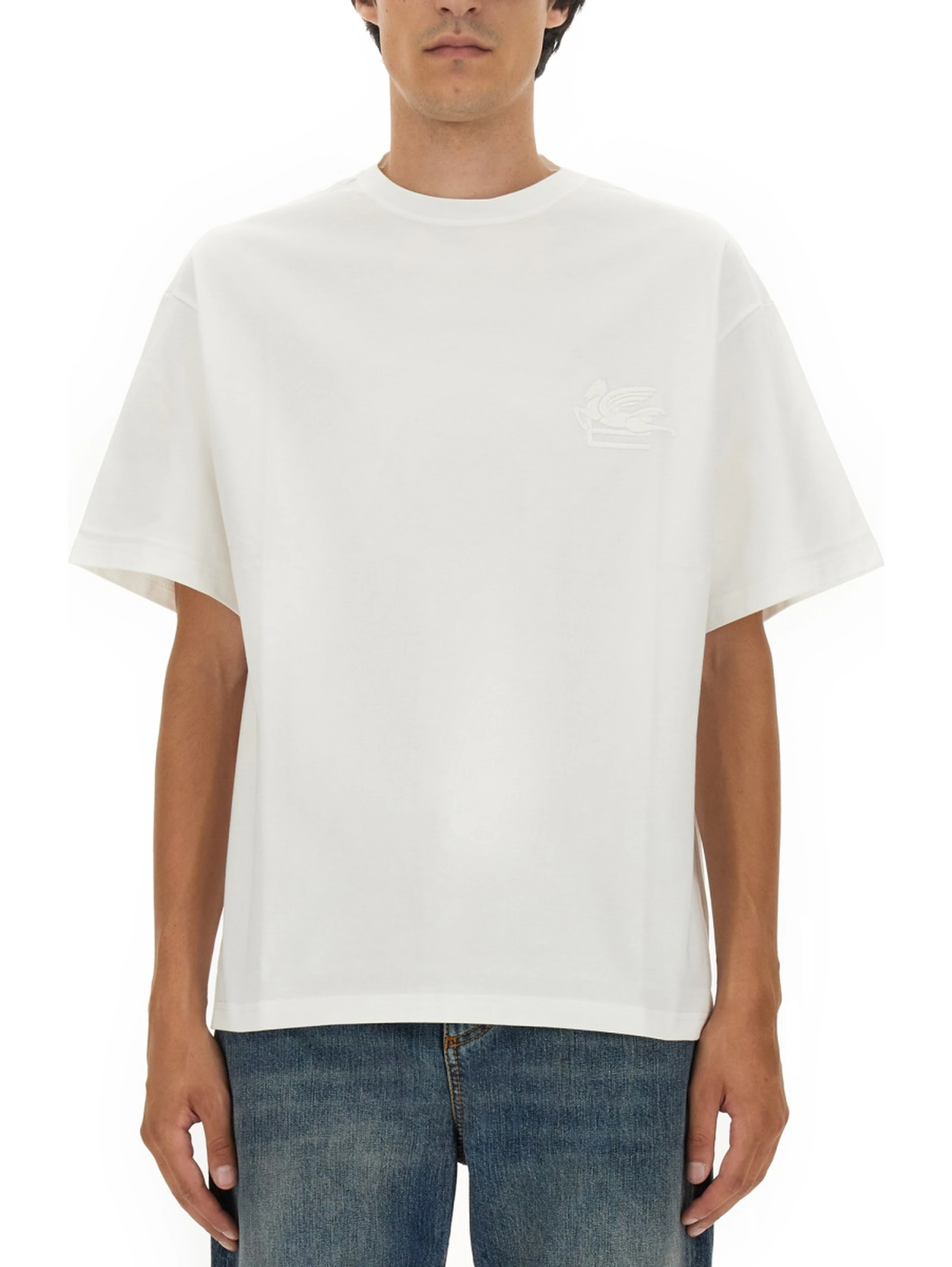 T-SHIRT WITH PEGASUS EMBROIDERY