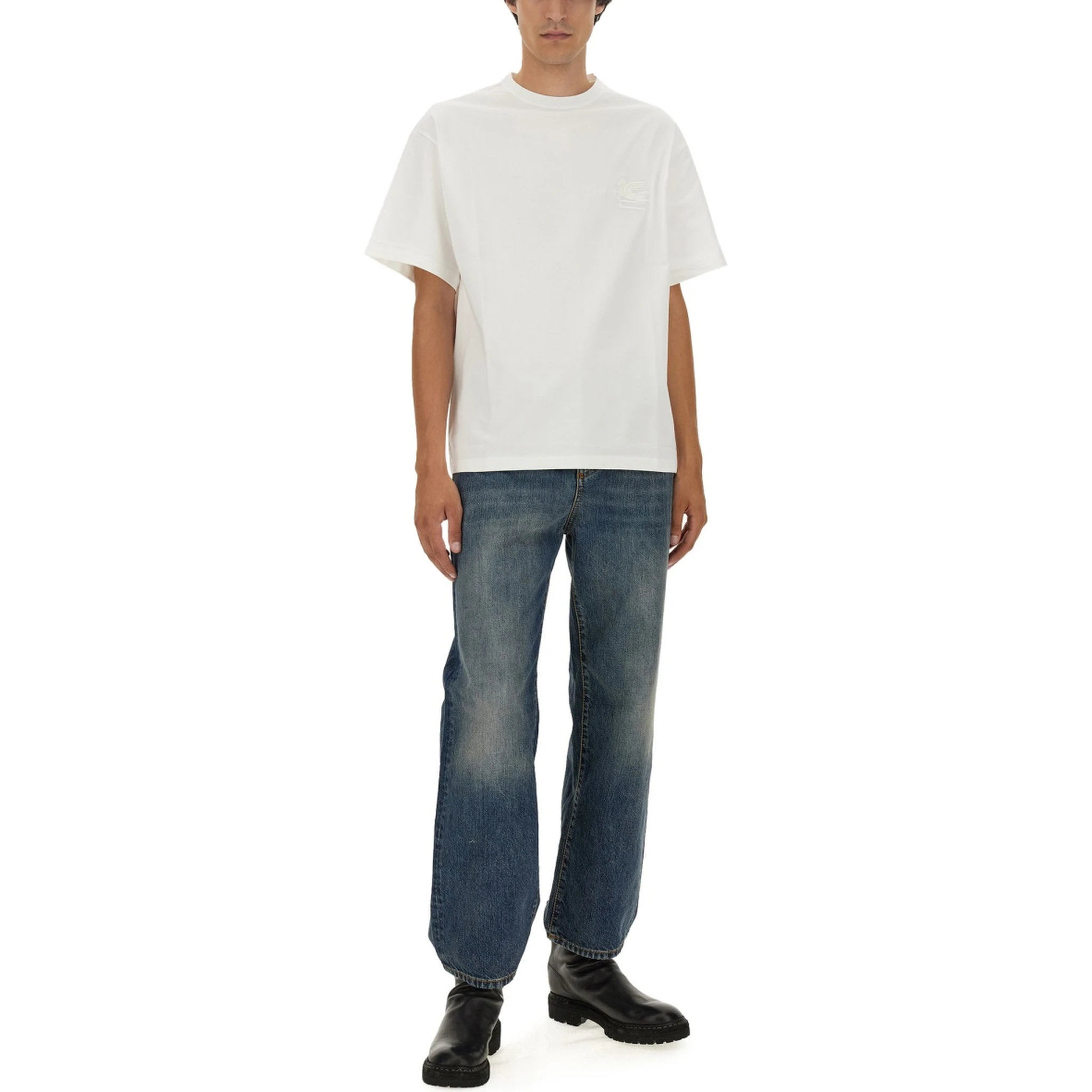 T-SHIRT WITH PEGASUS EMBROIDERY