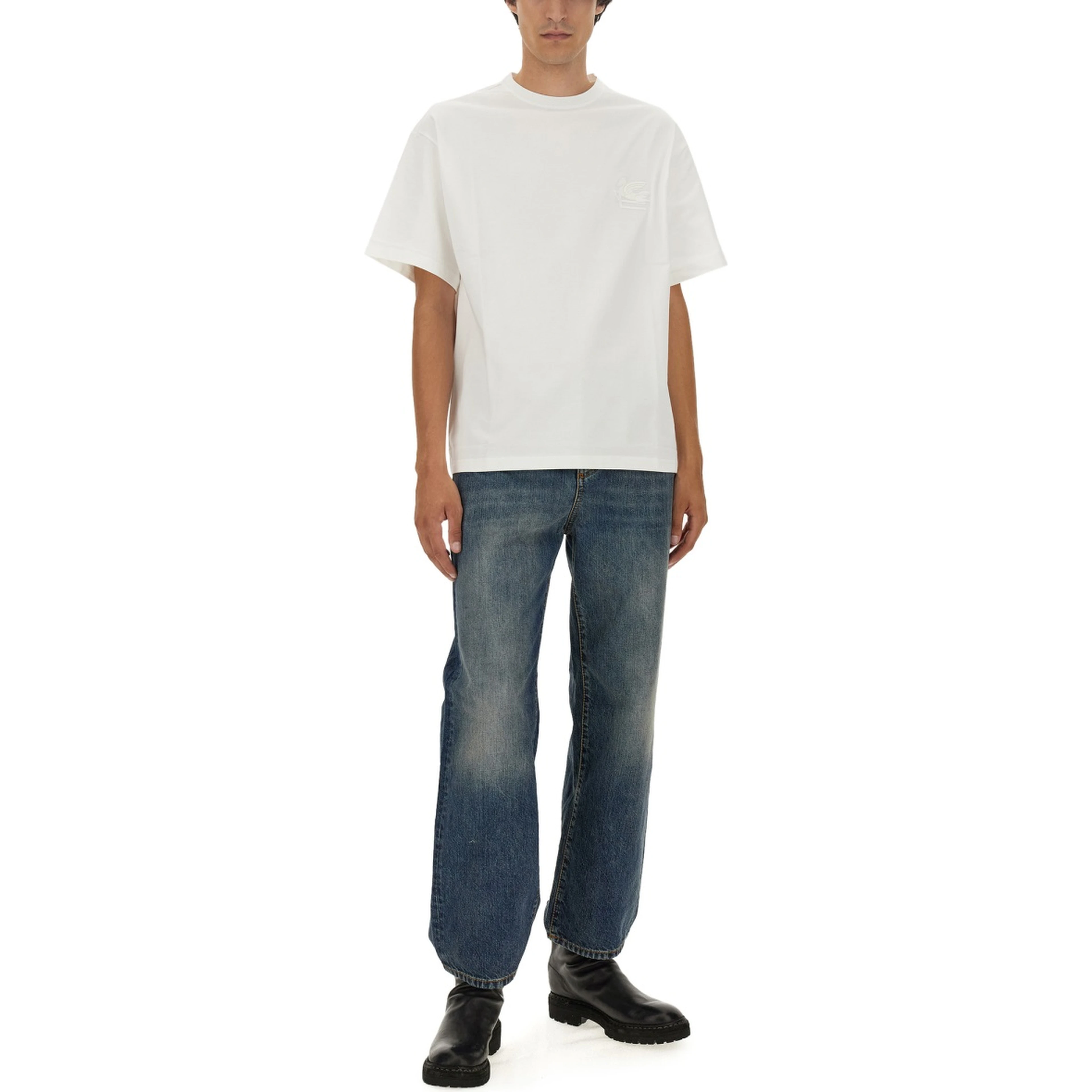 T-SHIRT WITH PEGASUS EMBROIDERY