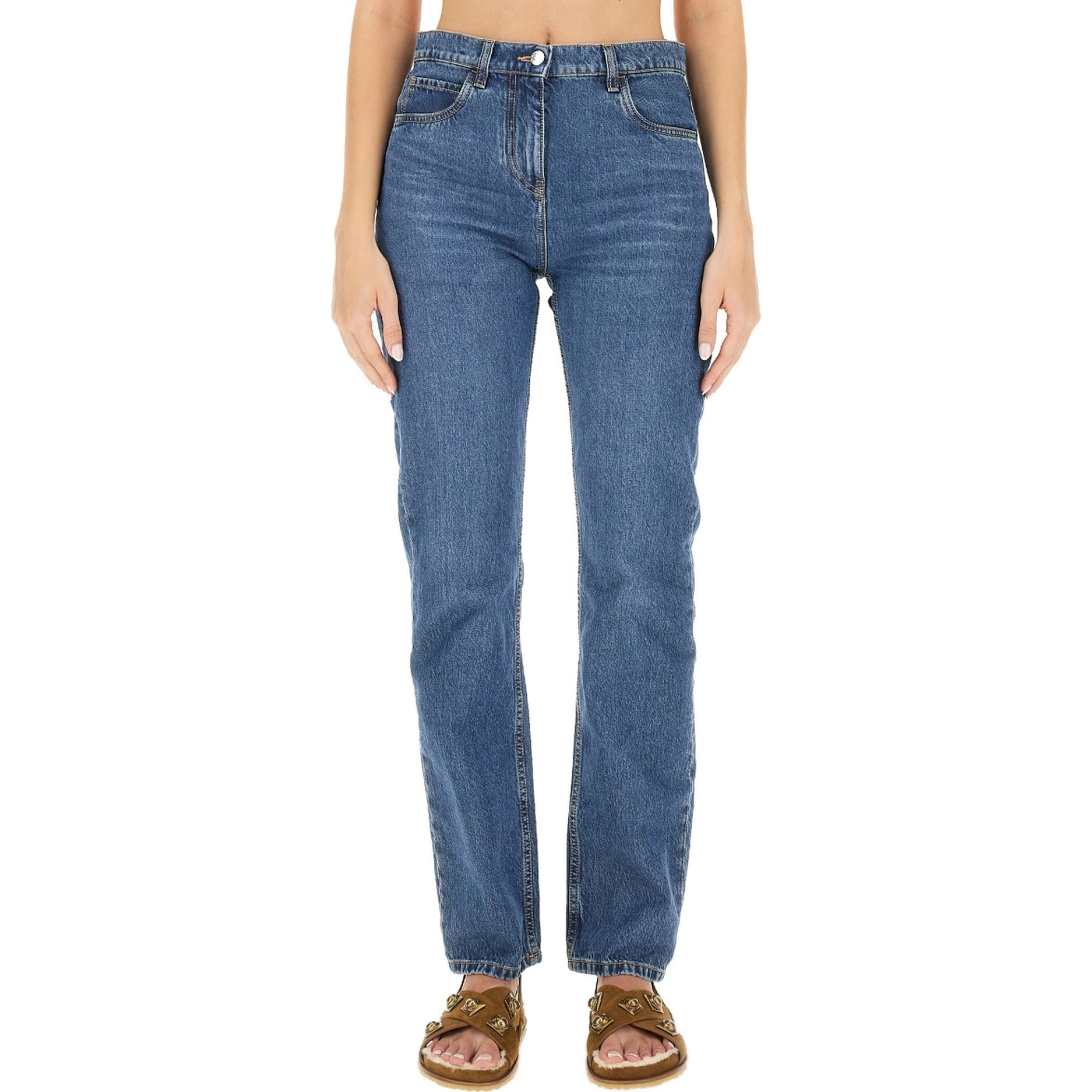 JEANS WITH LOGO EMBROIDERY
