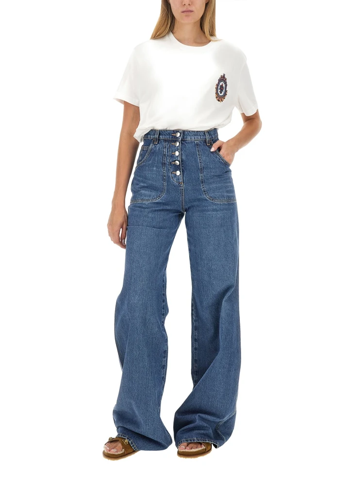 JEANS WITH FOLIAGE POCKETS alternative