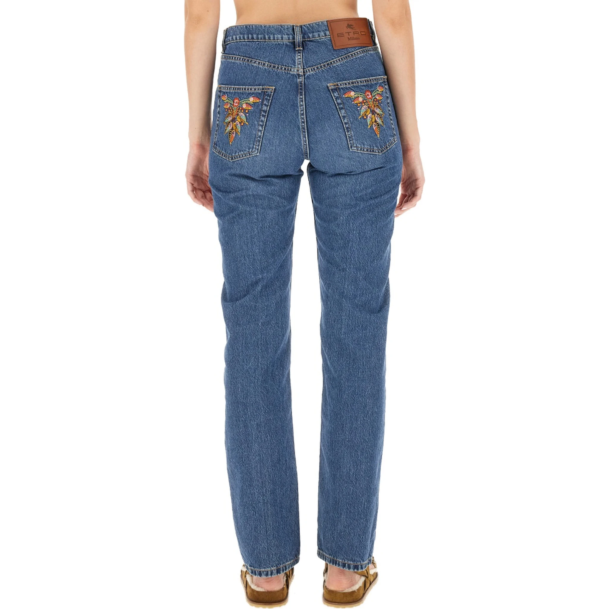 JEANS WITH LOGO EMBROIDERY