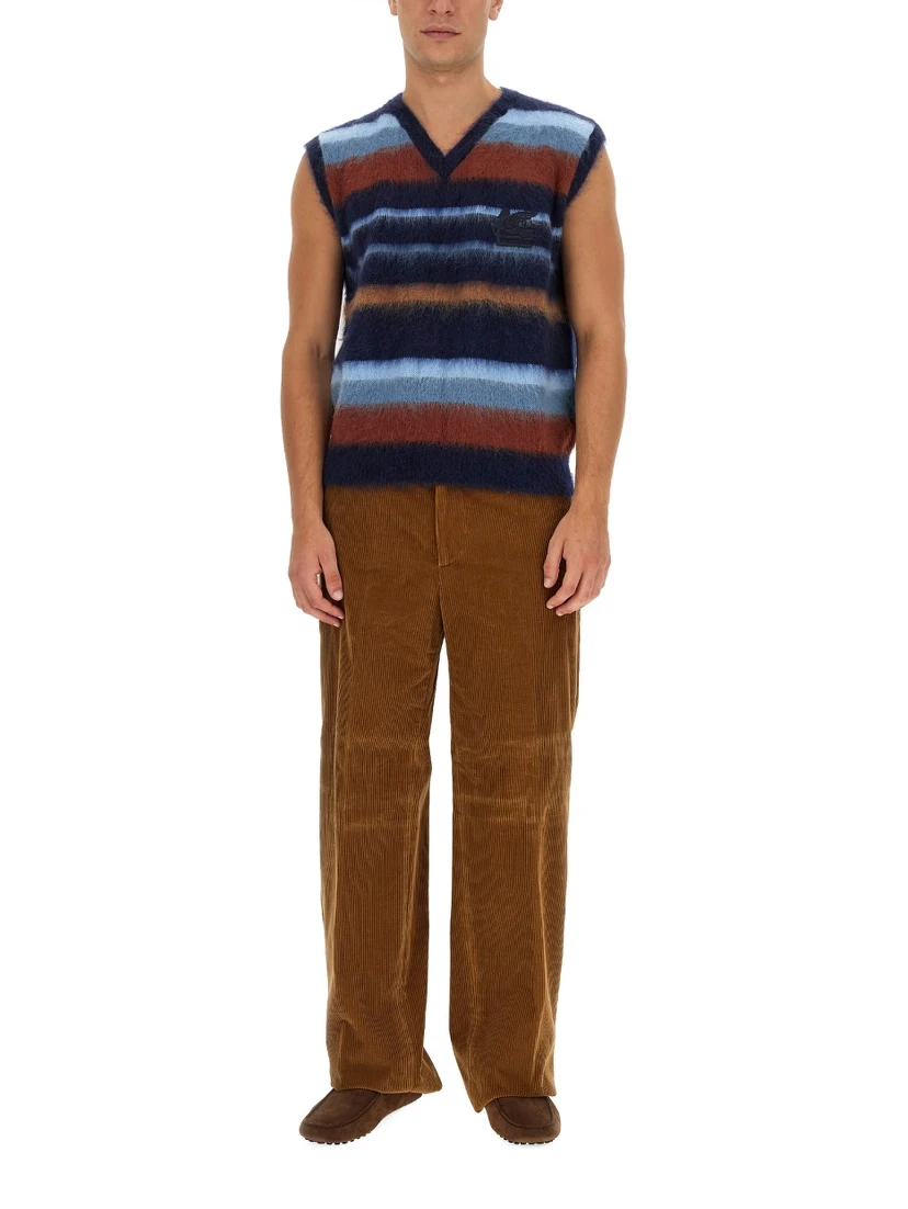 VEST WITH STRIPE PATTERN