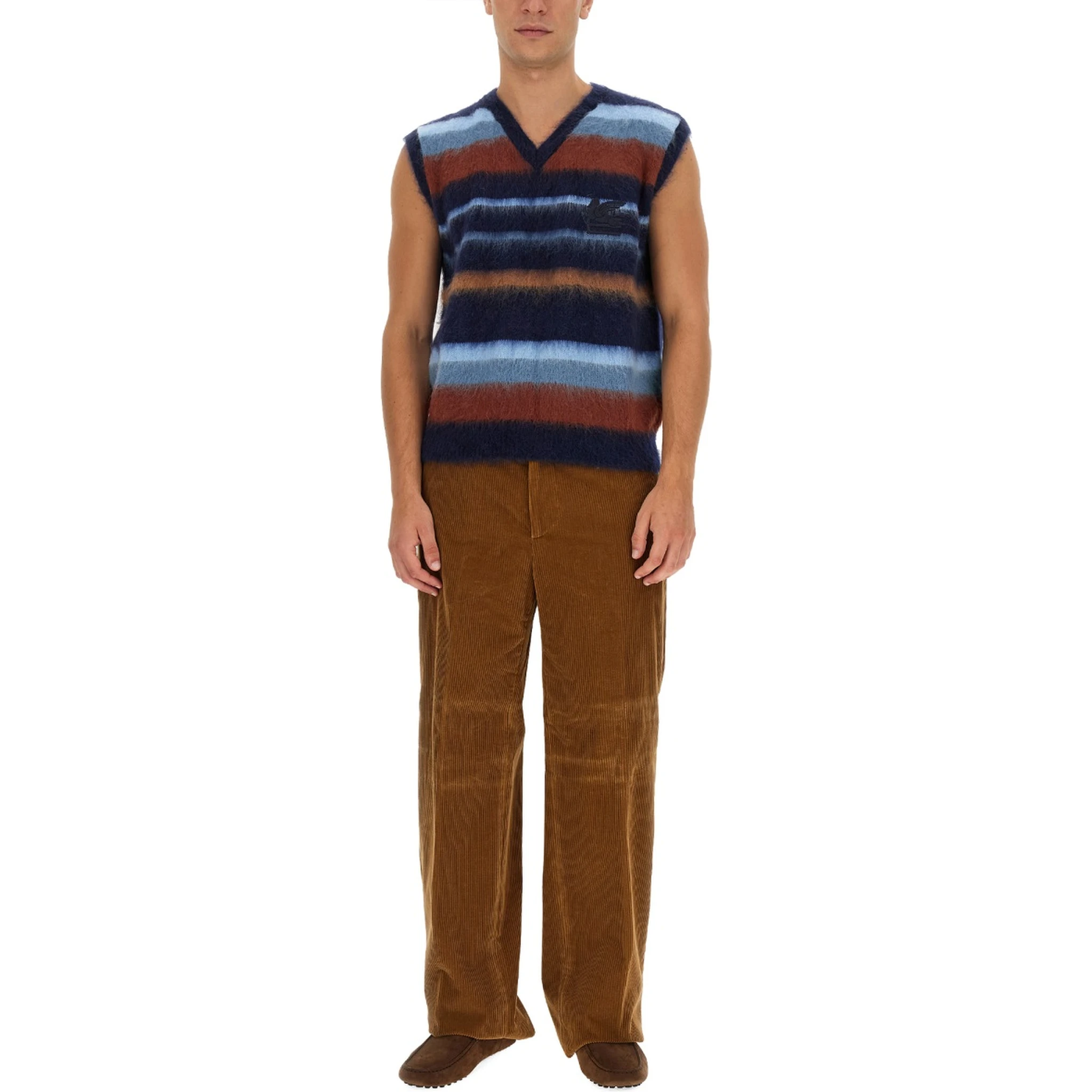 VEST WITH STRIPE PATTERN