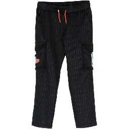 pants with pockets and patches