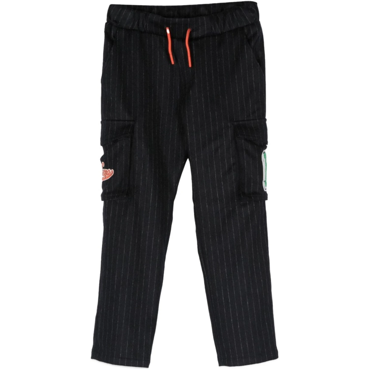 pants with pockets and patches