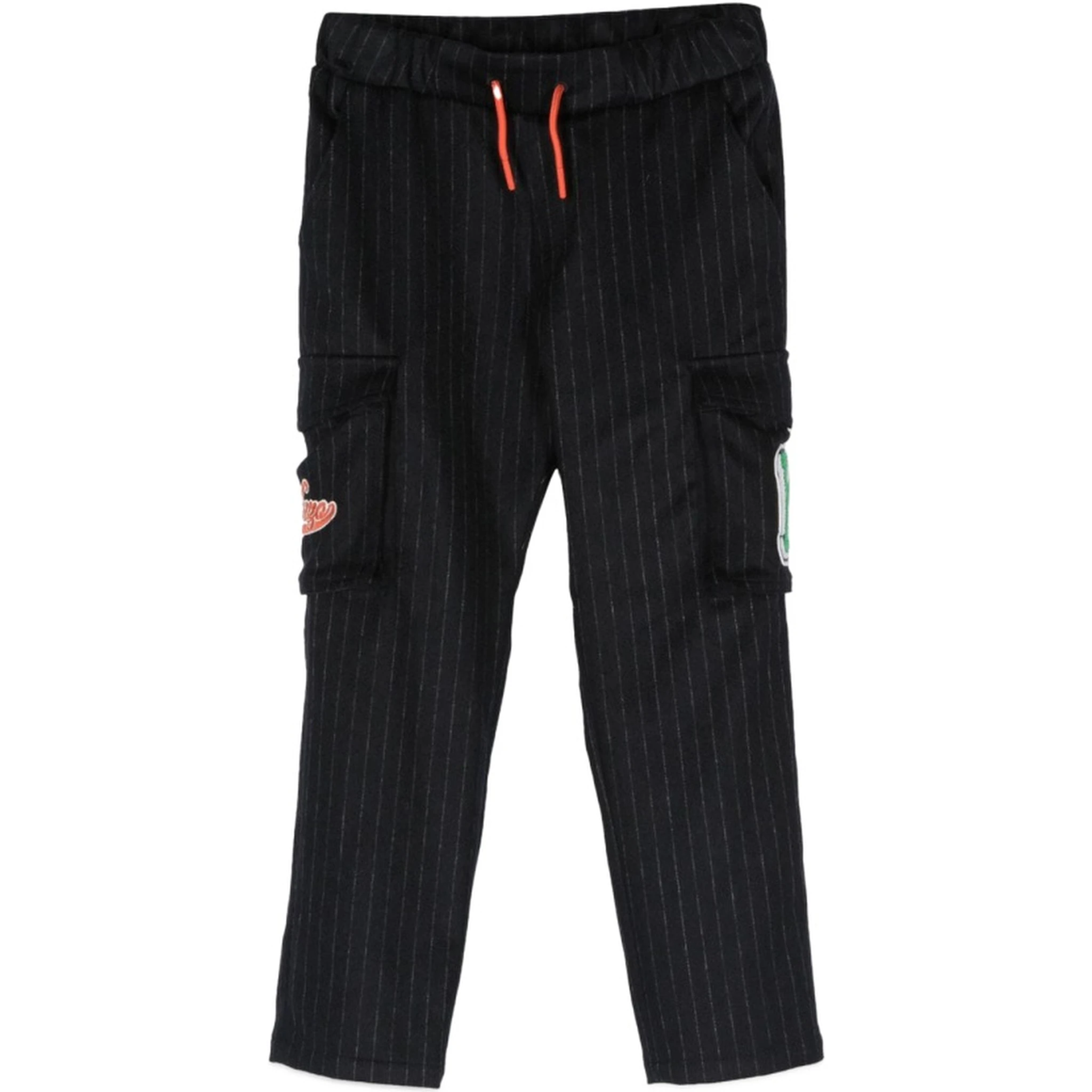 pants with pockets and patches