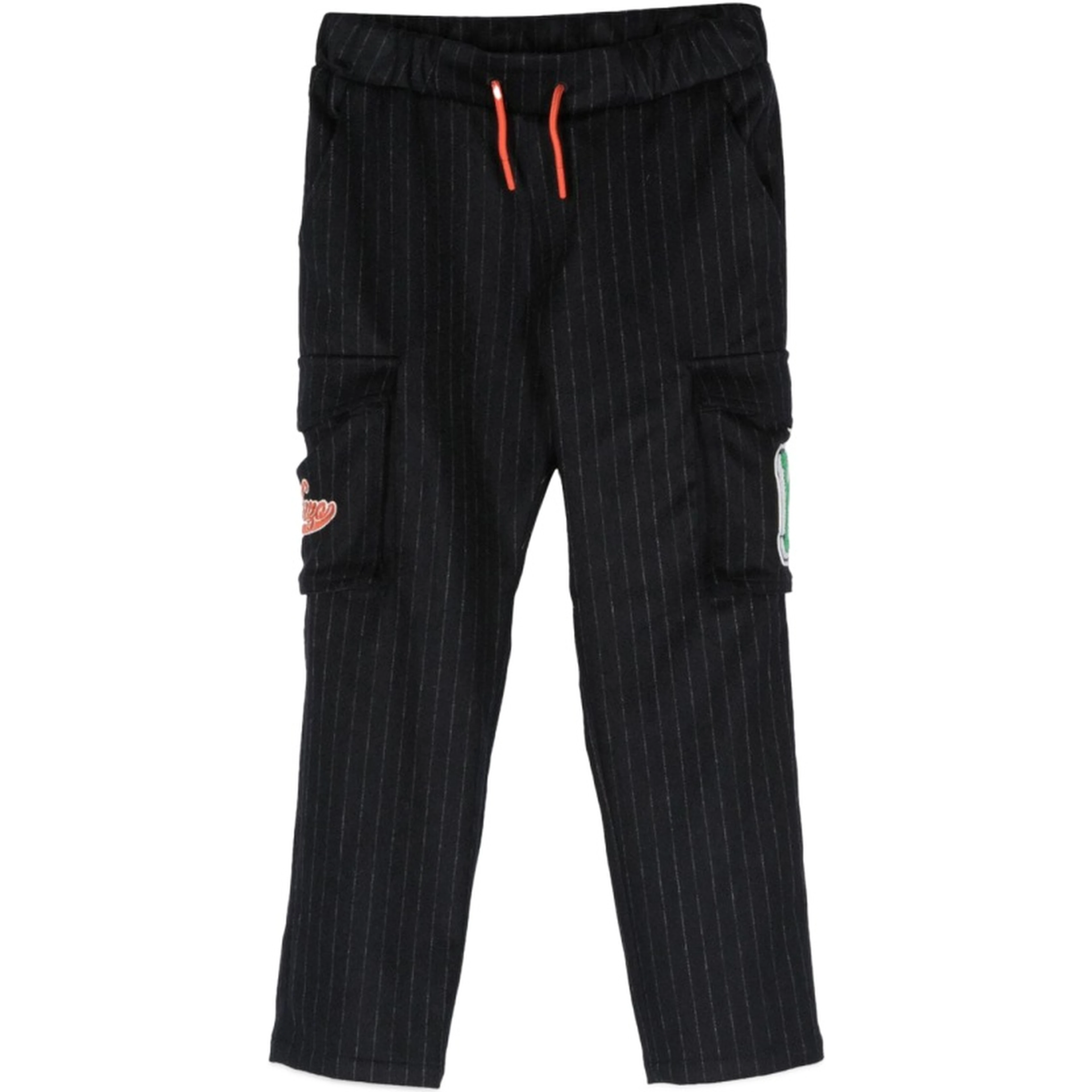 pants with pockets and patches