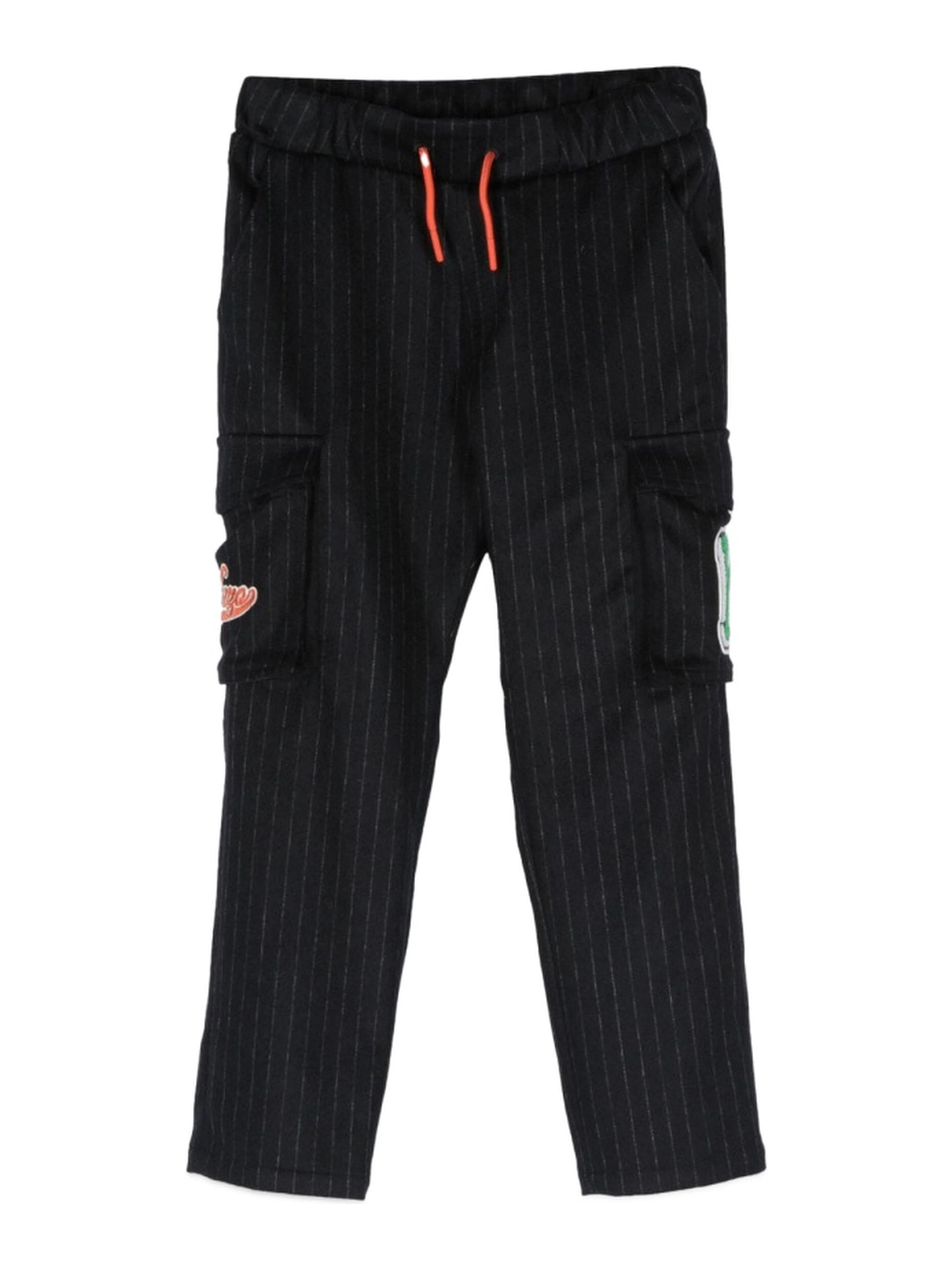 pants with pockets and patches