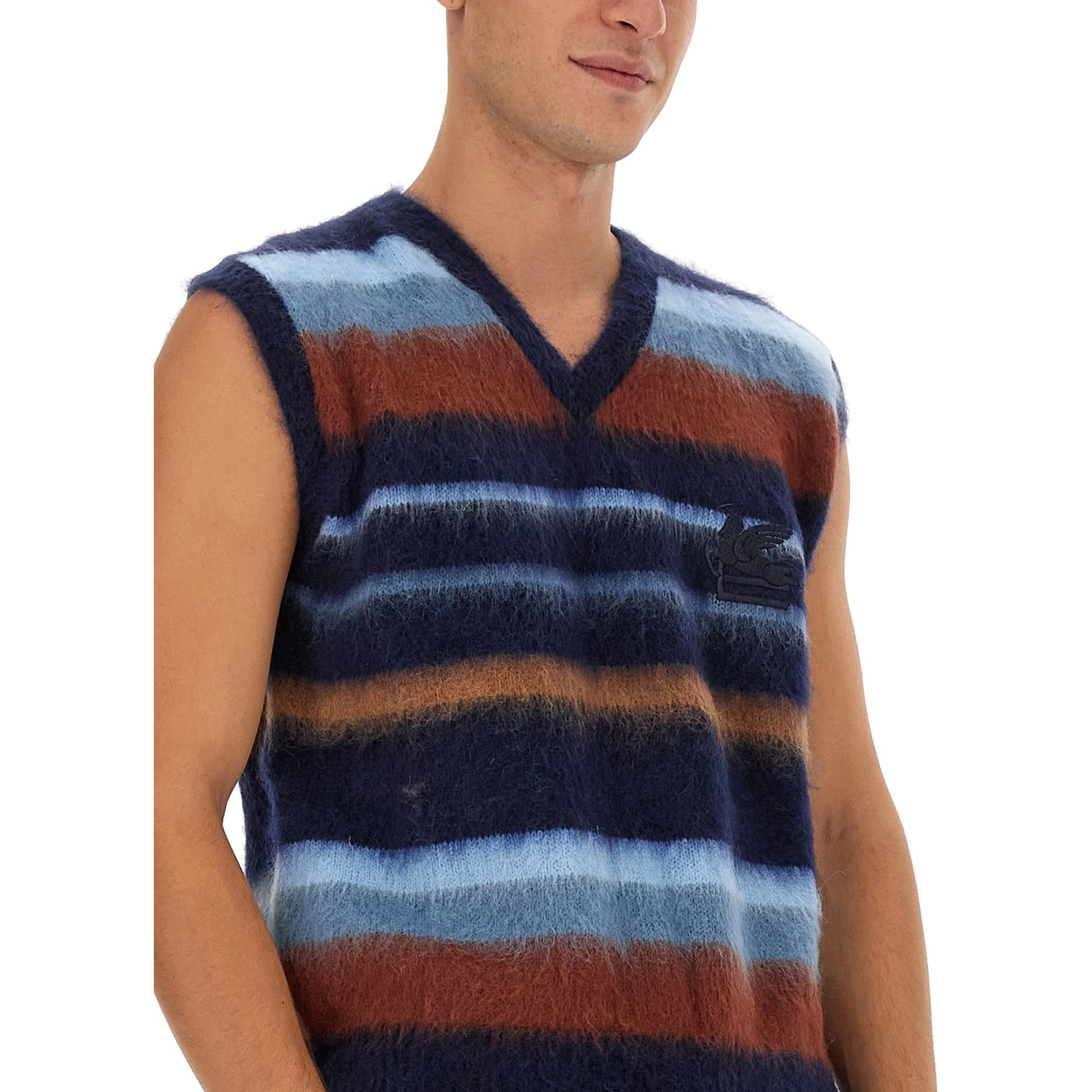 VEST WITH STRIPE PATTERN