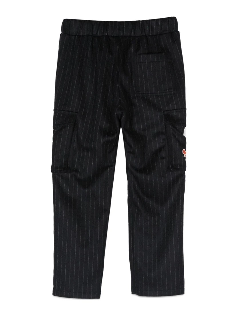 pants with pockets and patches