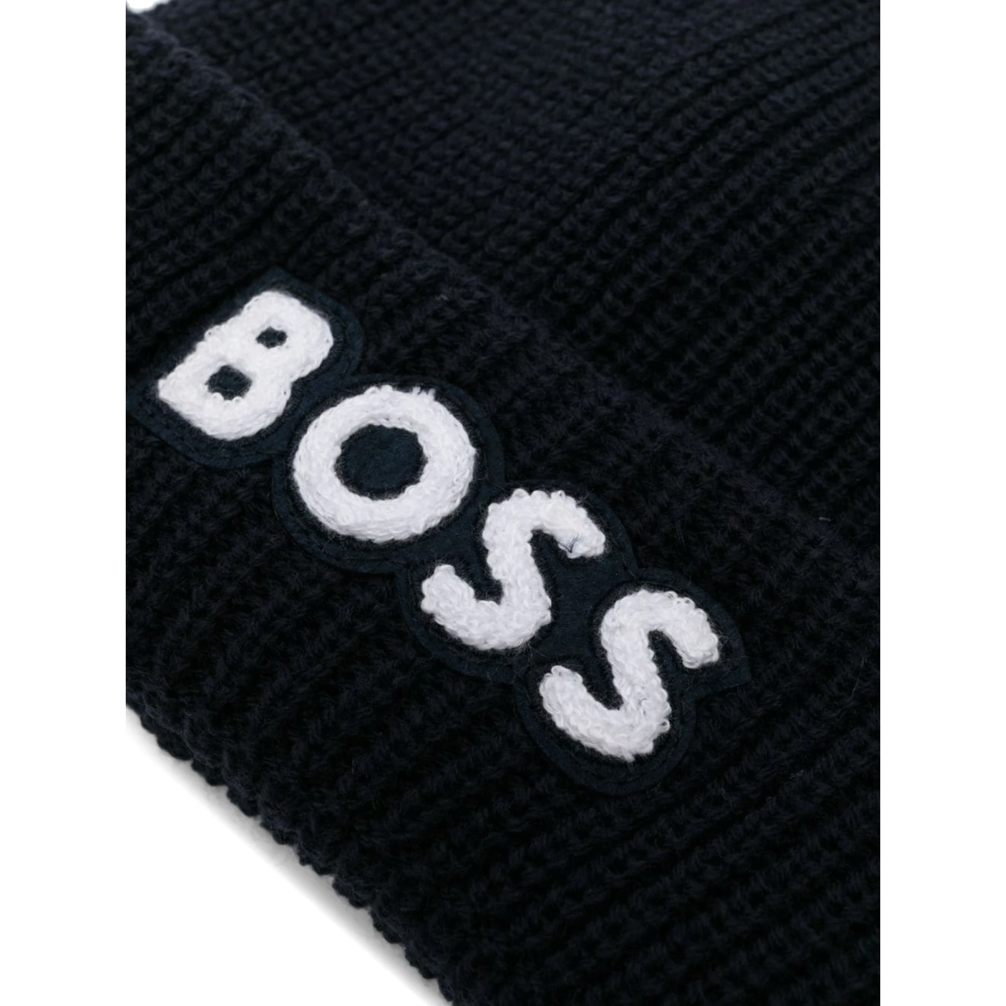 beanie with contrasting logo