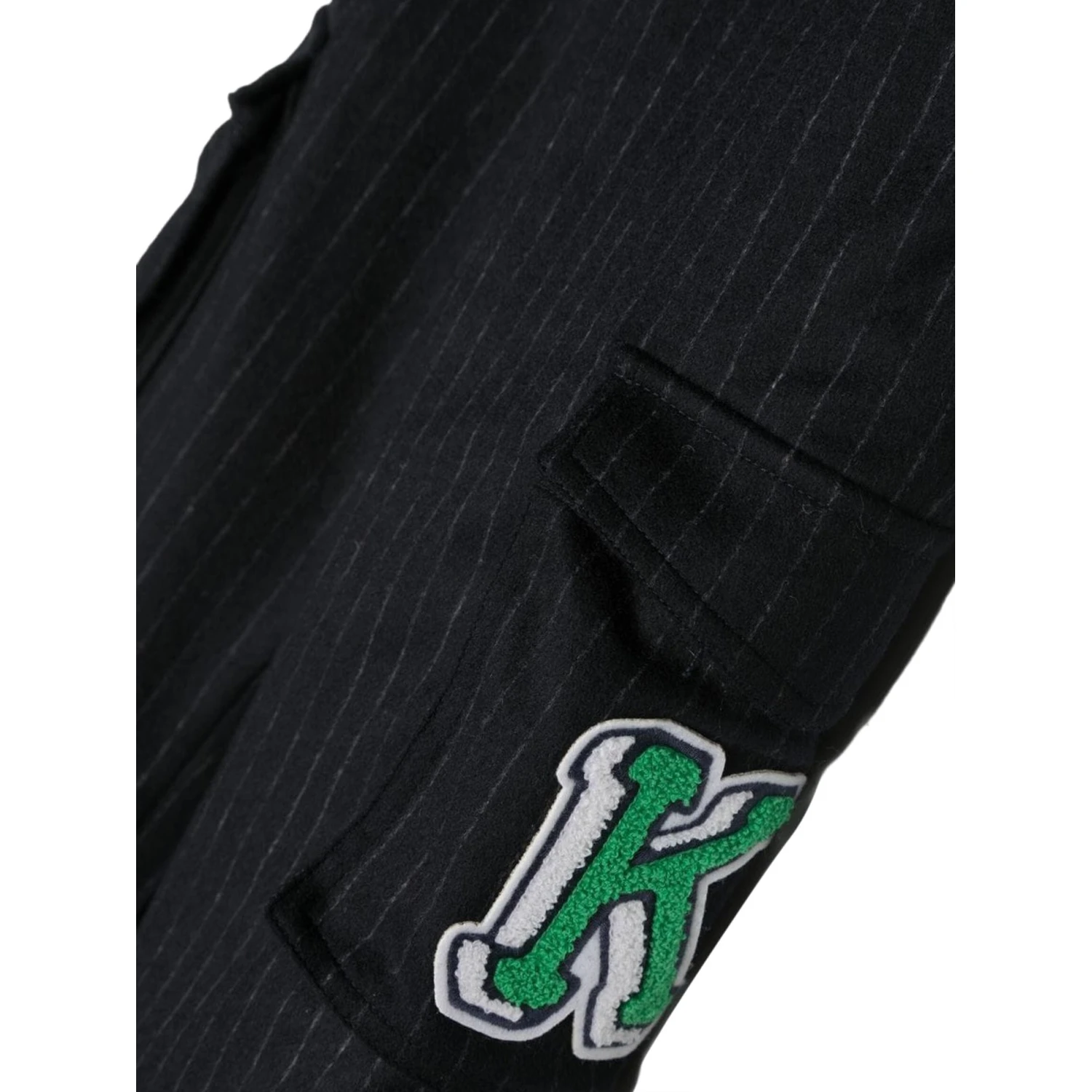 pants with pockets and patches