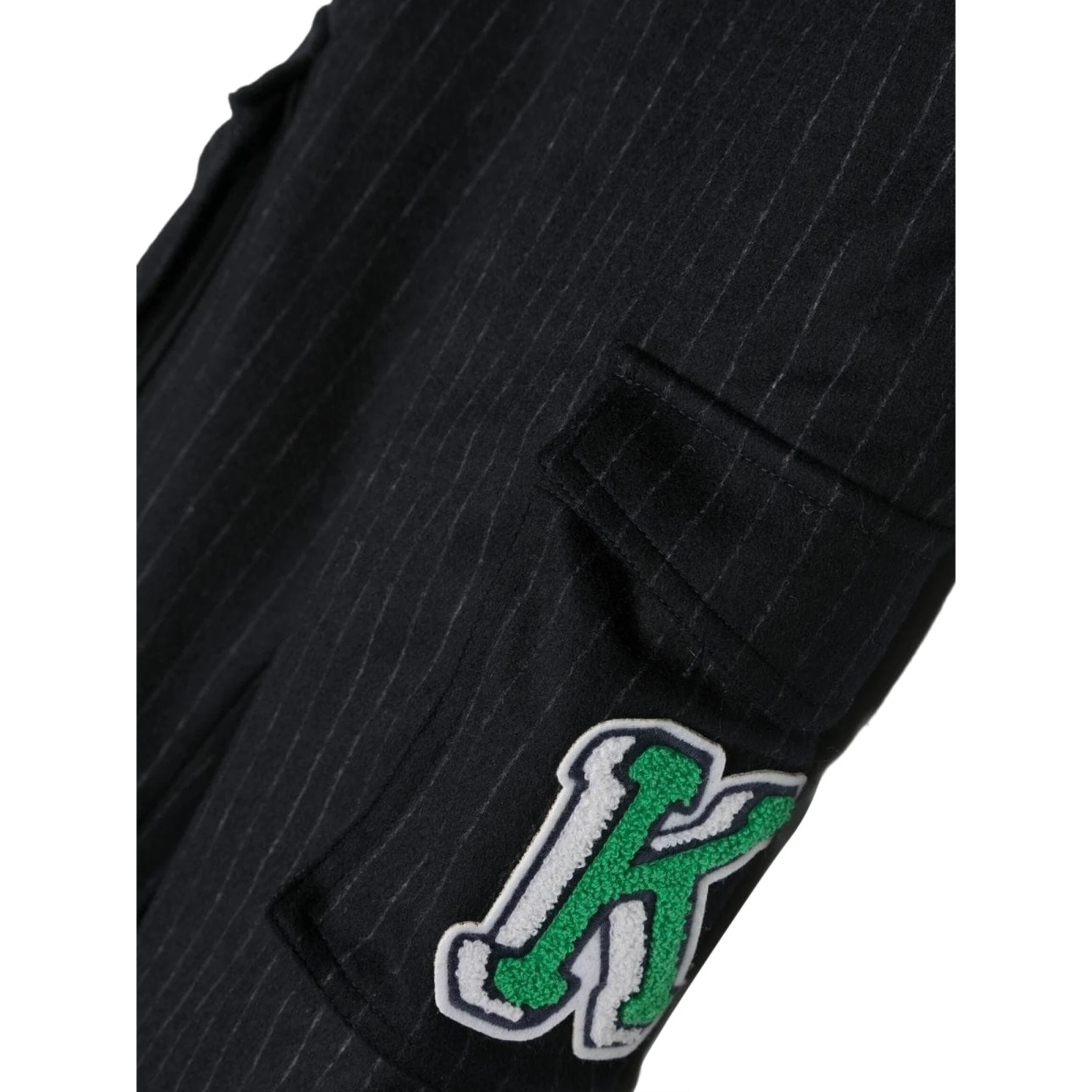 pants with pockets and patches