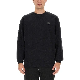 SWEATSHIRT WITH RHINESTONE LOGO