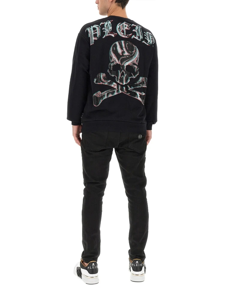 SWEATSHIRT WITH RHINESTONE LOGO alternative