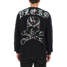 SWEATSHIRT WITH RHINESTONE LOGO