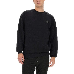 SWEATSHIRT WITH RHINESTONE LOGO