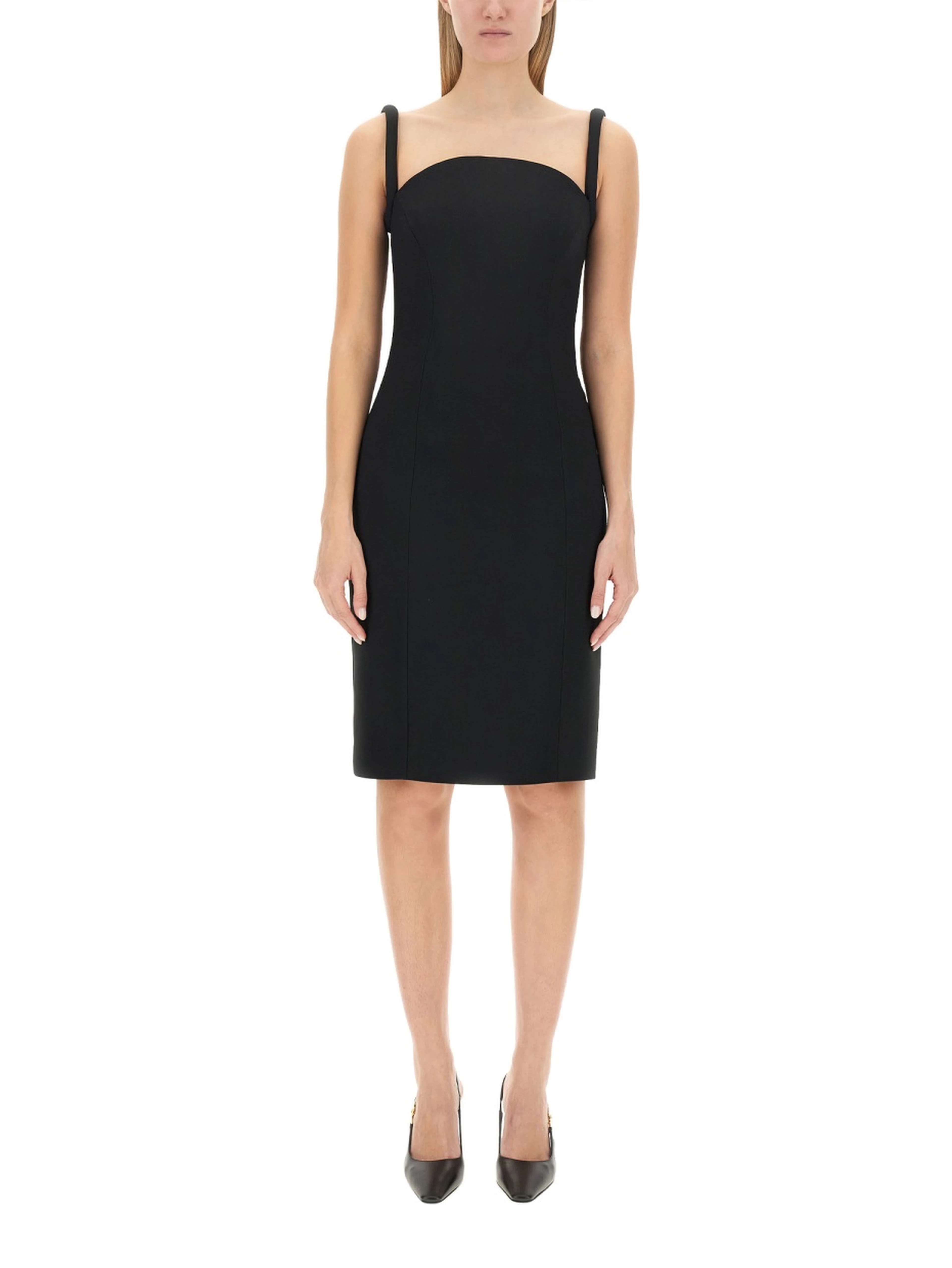 ROLLED MIDI DRESS