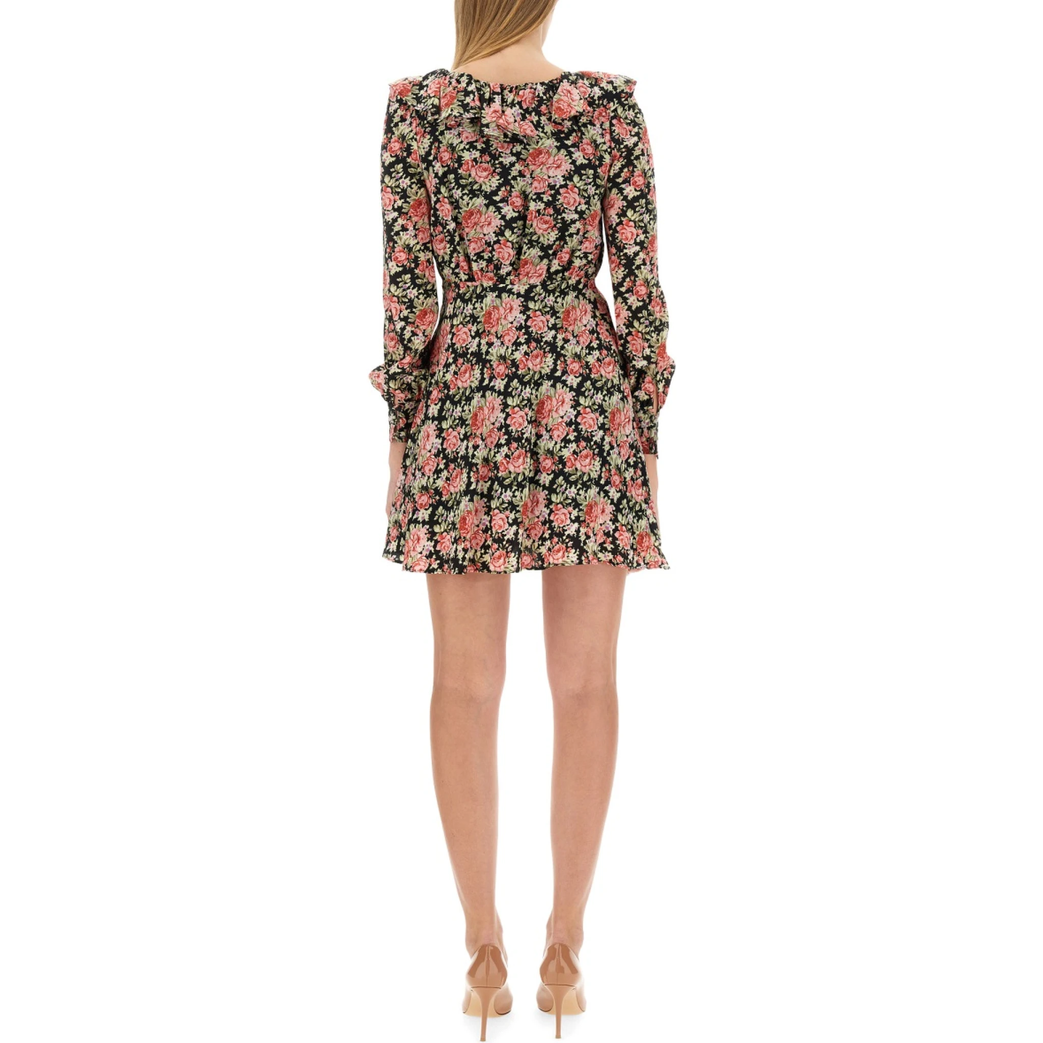 FLOWER PRINT MINI DRESS