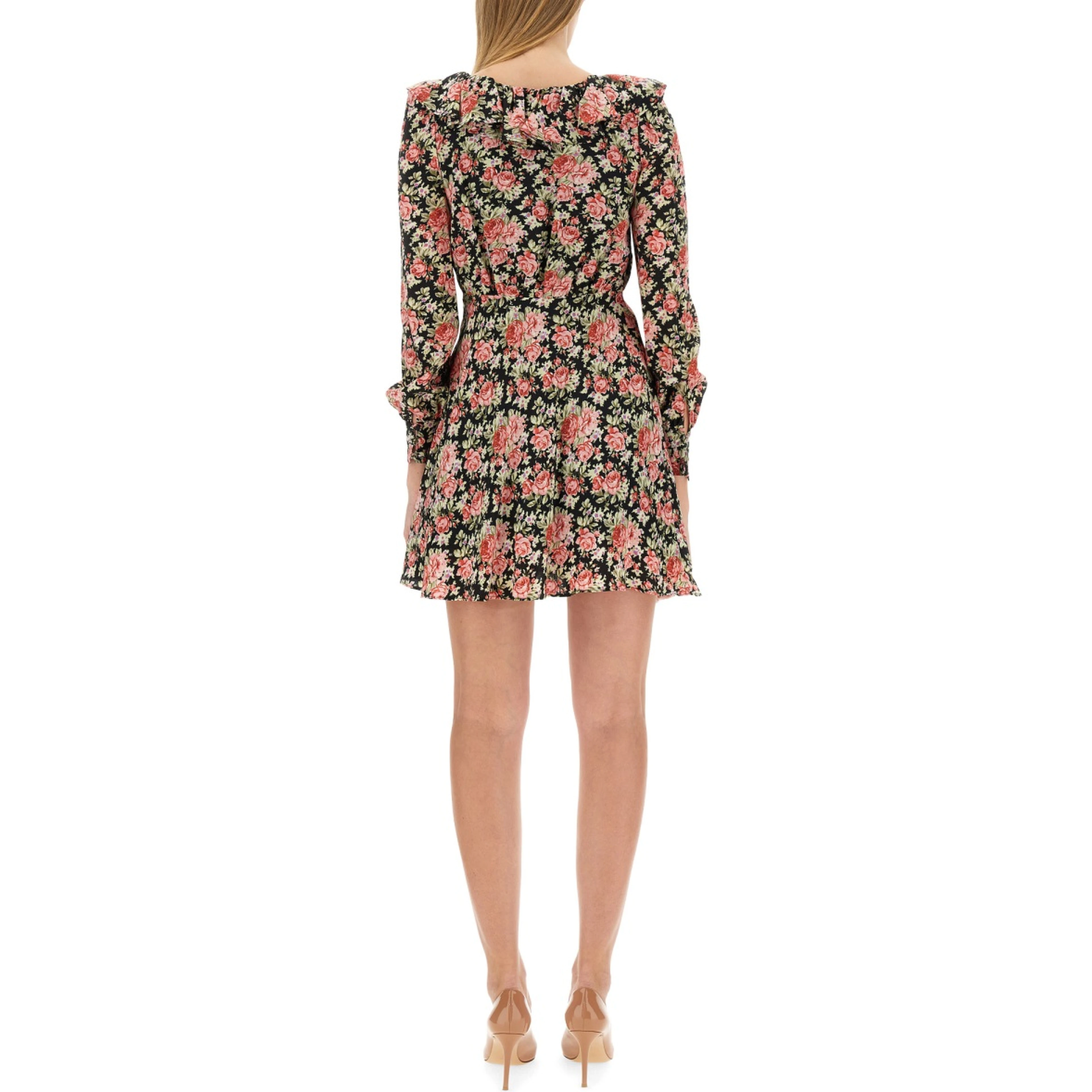 FLOWER PRINT MINI DRESS