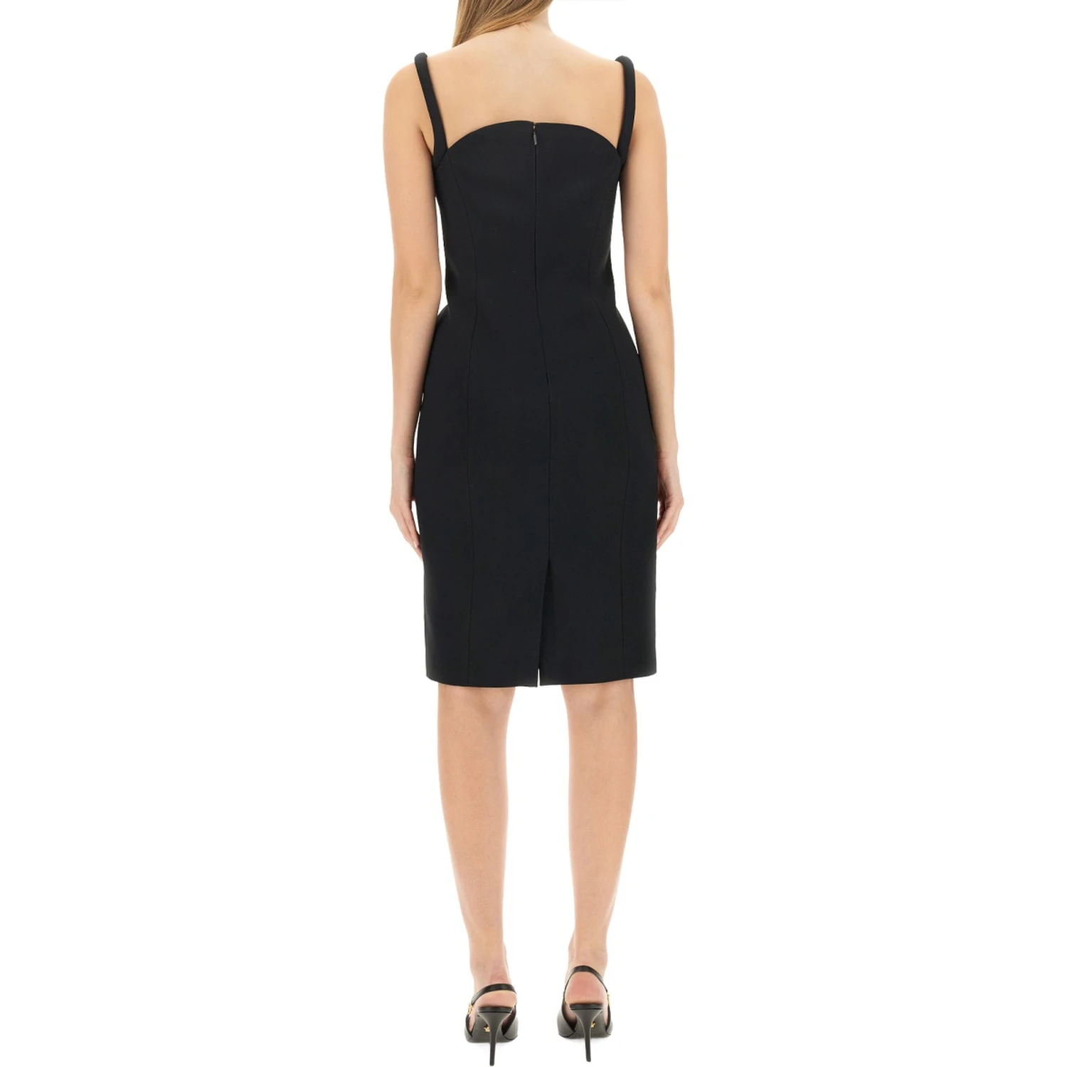 ROLLED MIDI DRESS
