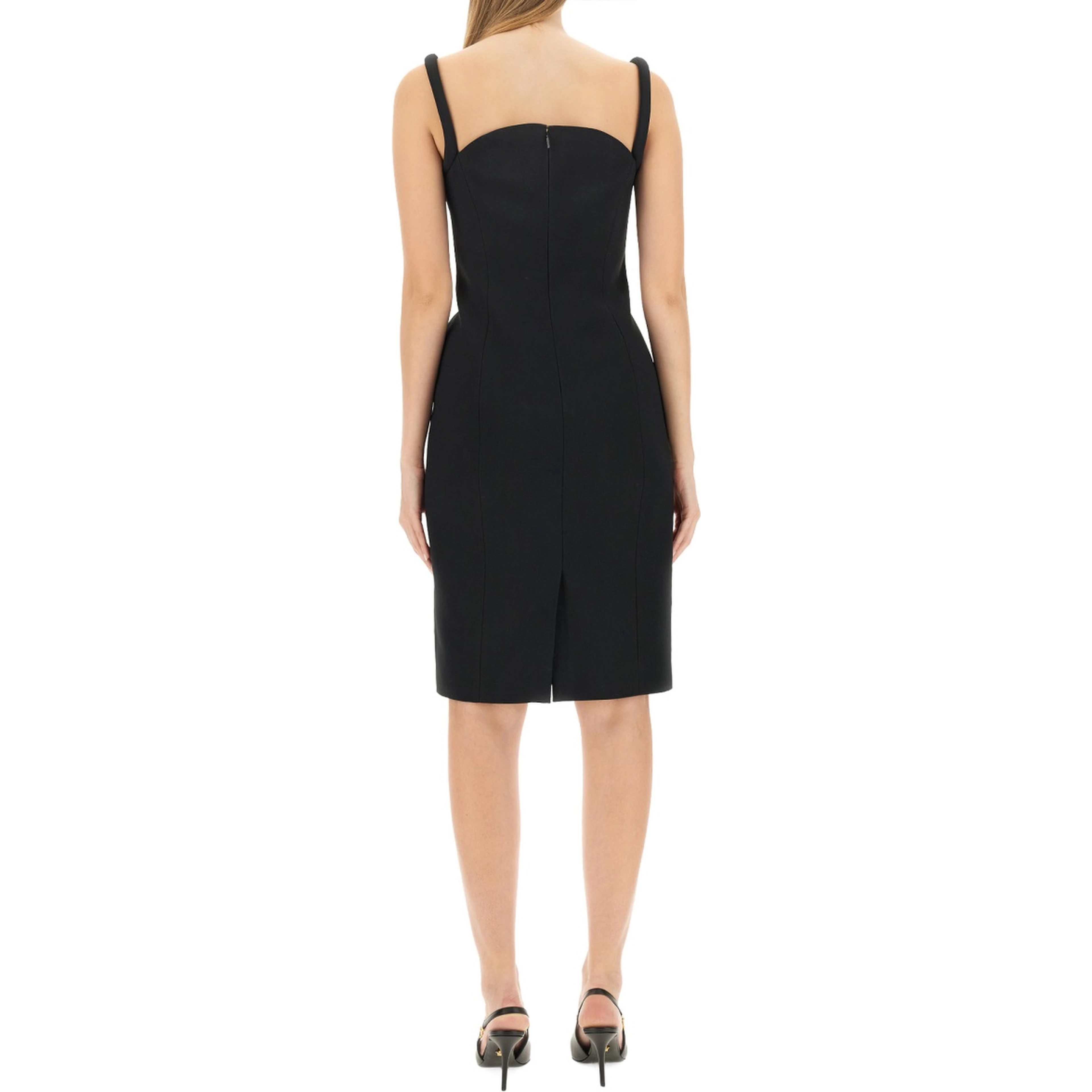 ROLLED MIDI DRESS