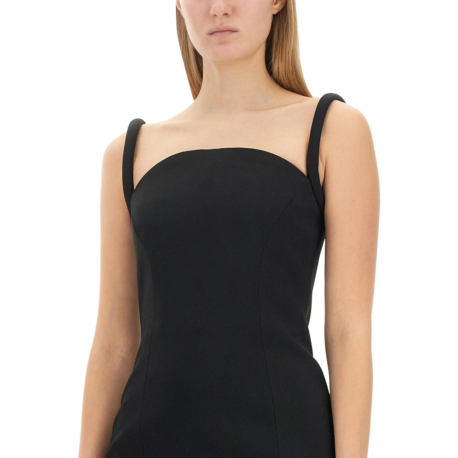 ROLLED MIDI DRESS