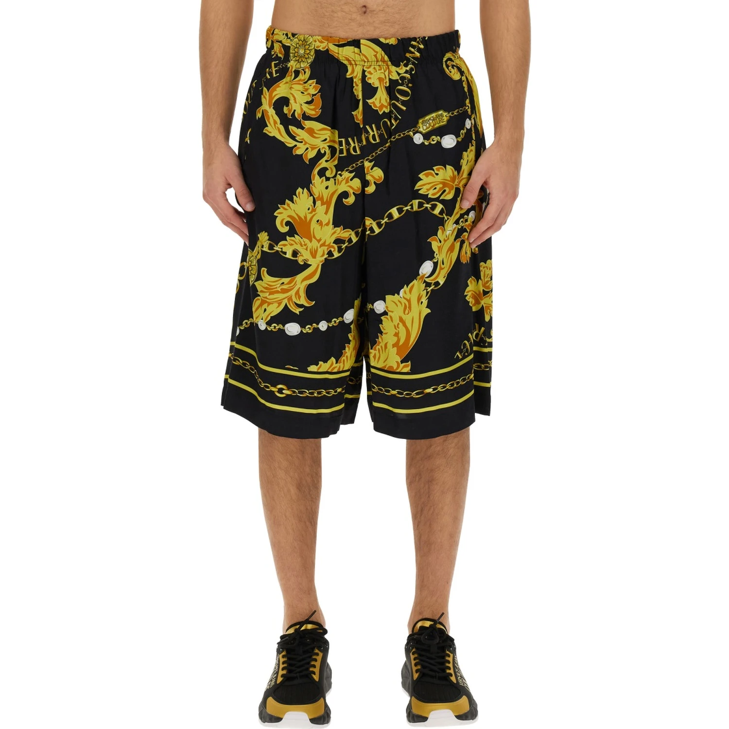 "CHAIN COUTURE" BERMUDA SHORTS