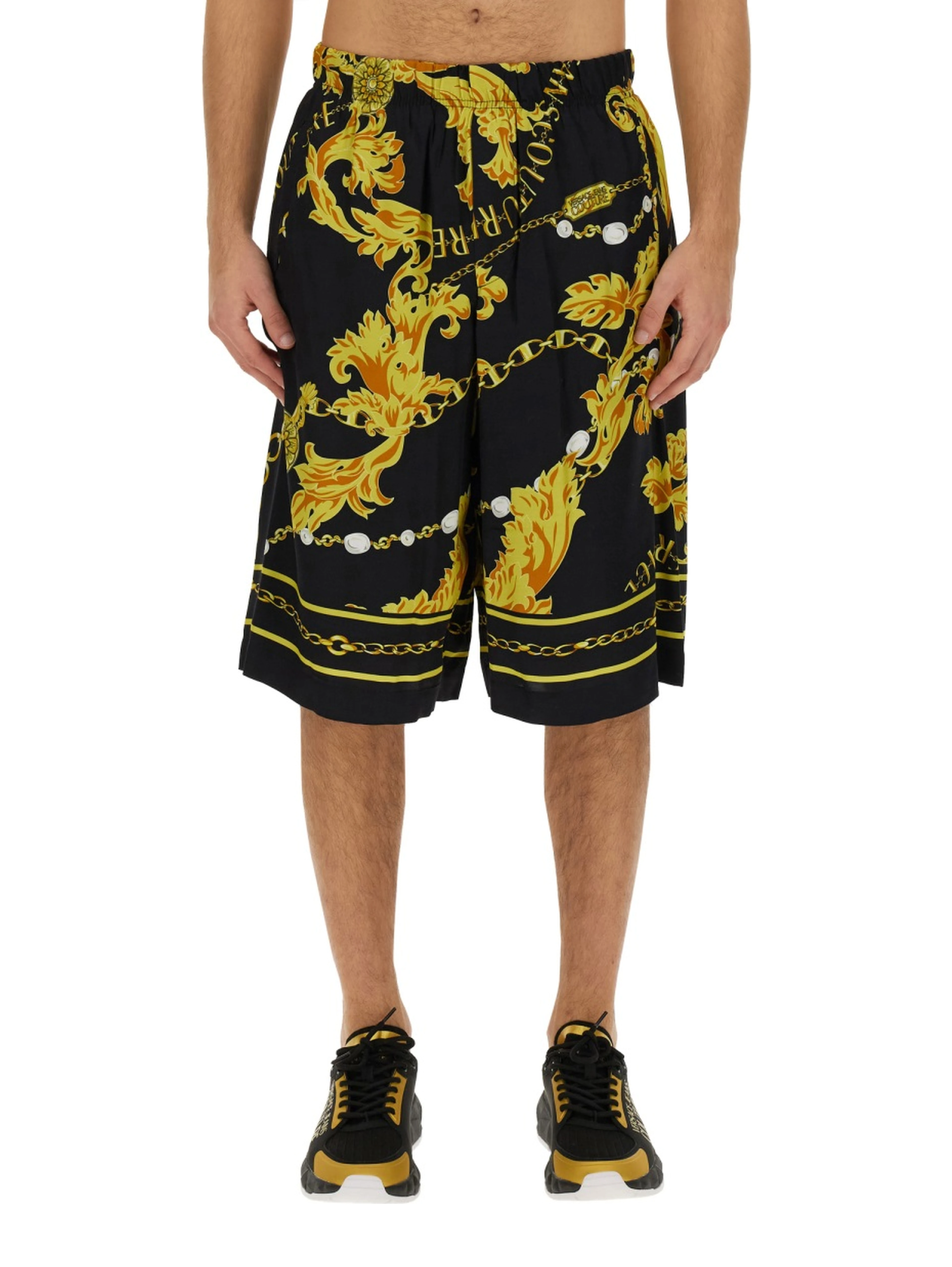 "CHAIN COUTURE" BERMUDA SHORTS