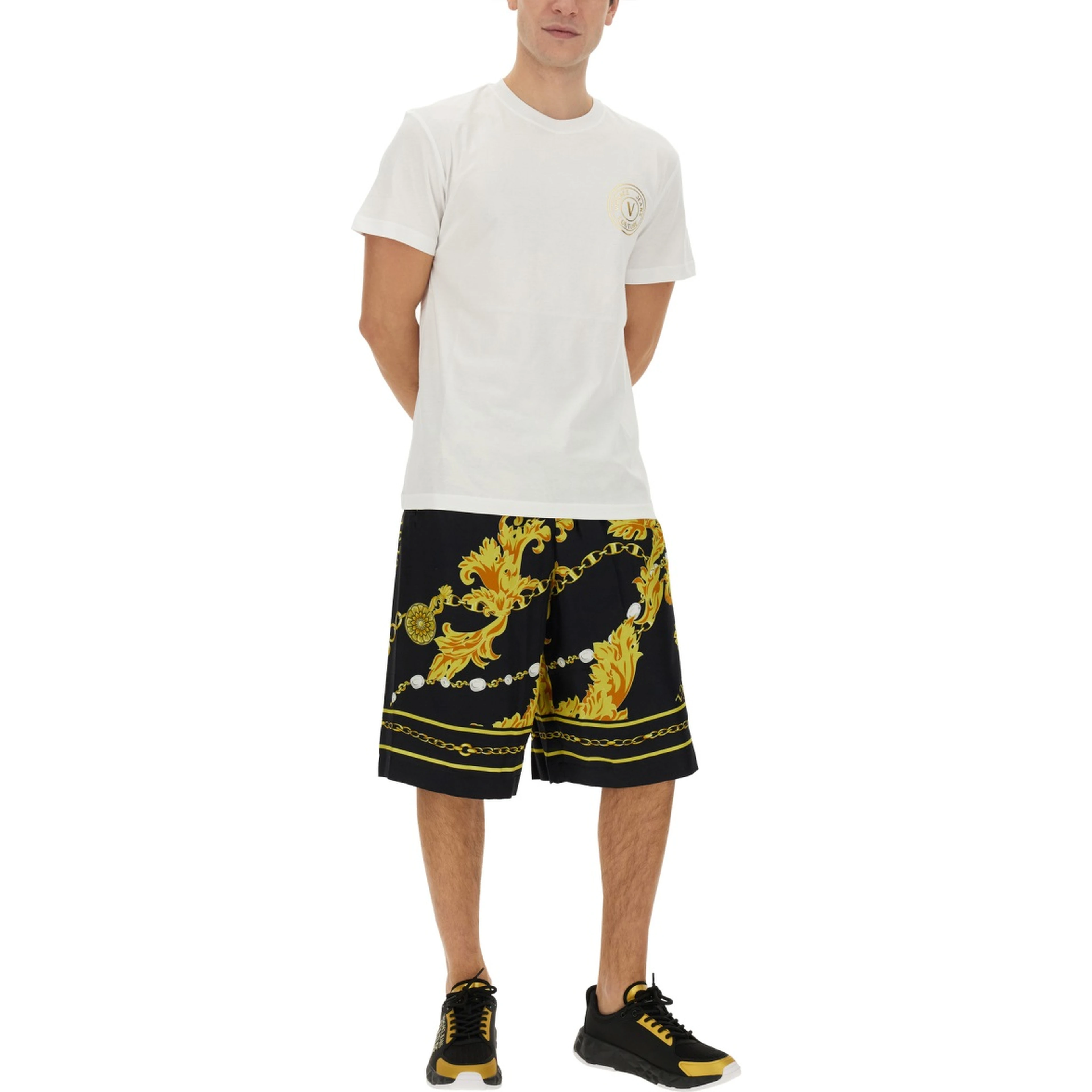 "CHAIN COUTURE" BERMUDA SHORTS