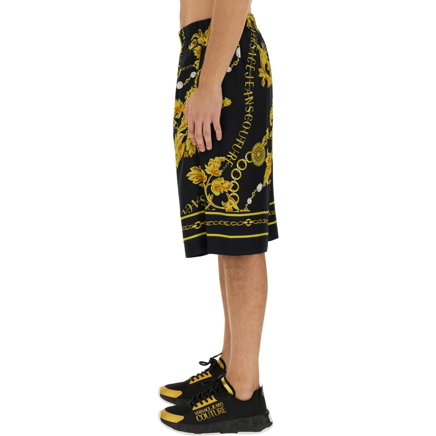 "CHAIN COUTURE" BERMUDA SHORTS