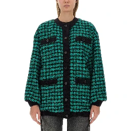 HOUNDSTOOTH TWEED JACKET