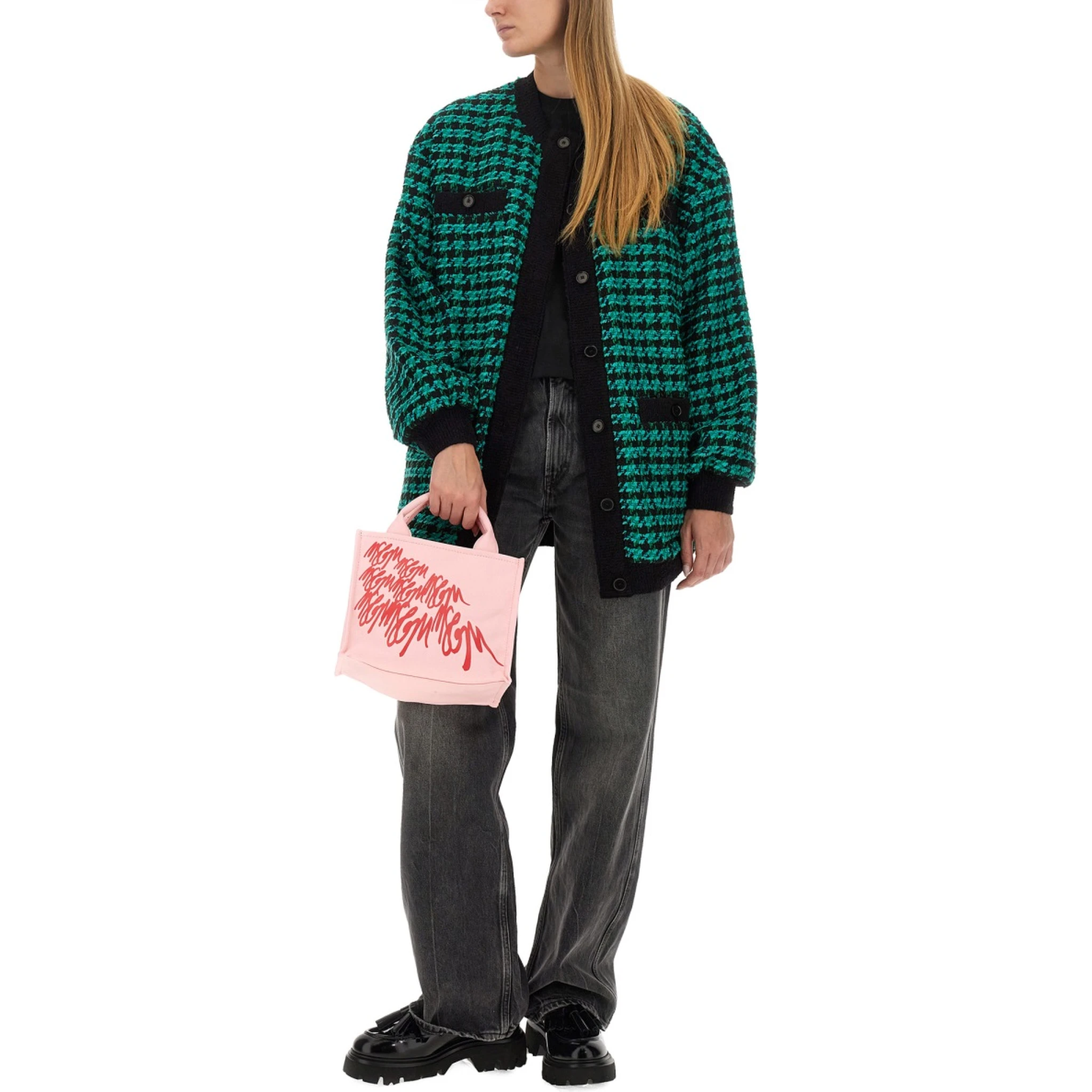 HOUNDSTOOTH TWEED JACKET