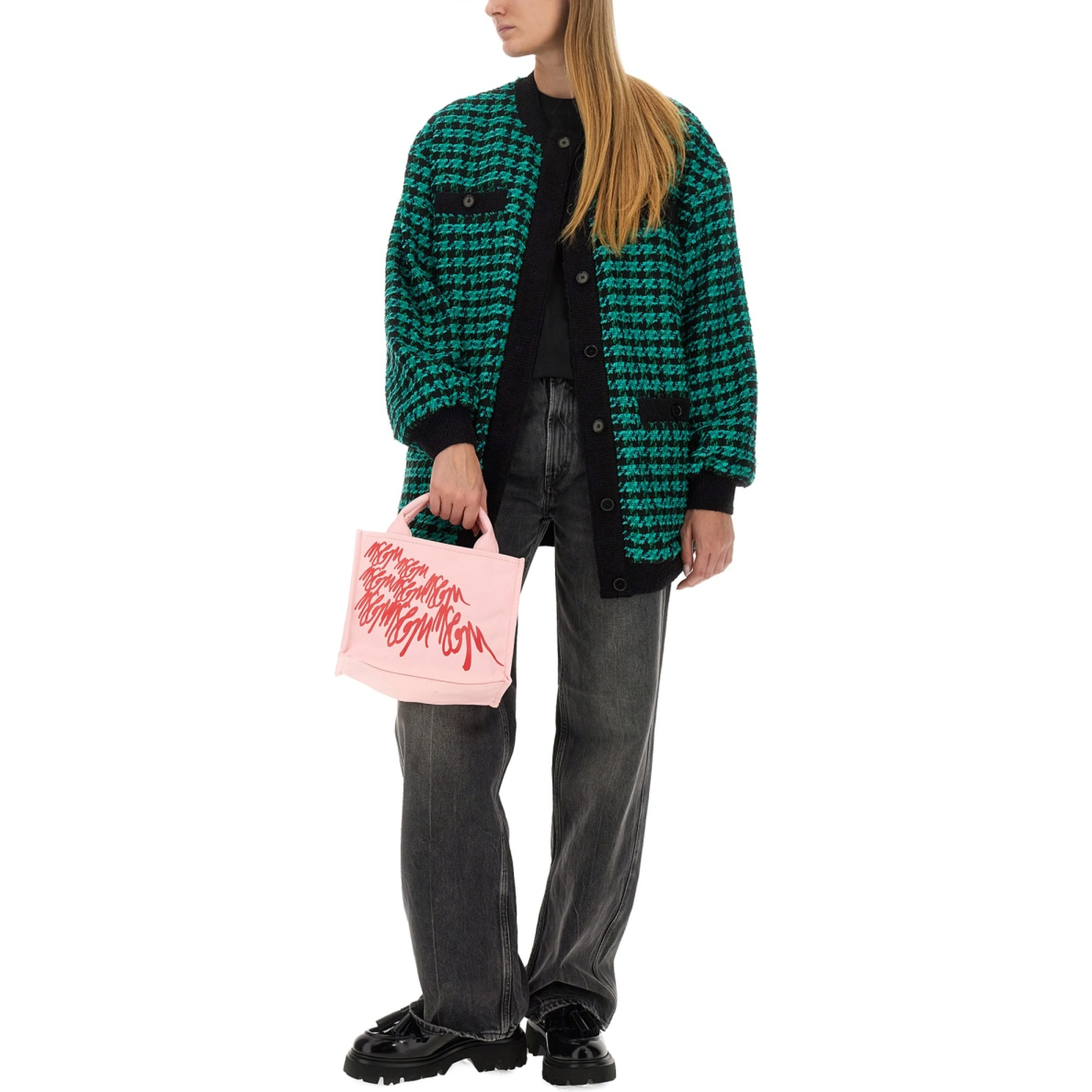 HOUNDSTOOTH TWEED JACKET