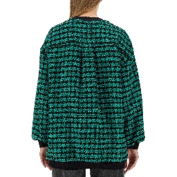 HOUNDSTOOTH TWEED JACKET