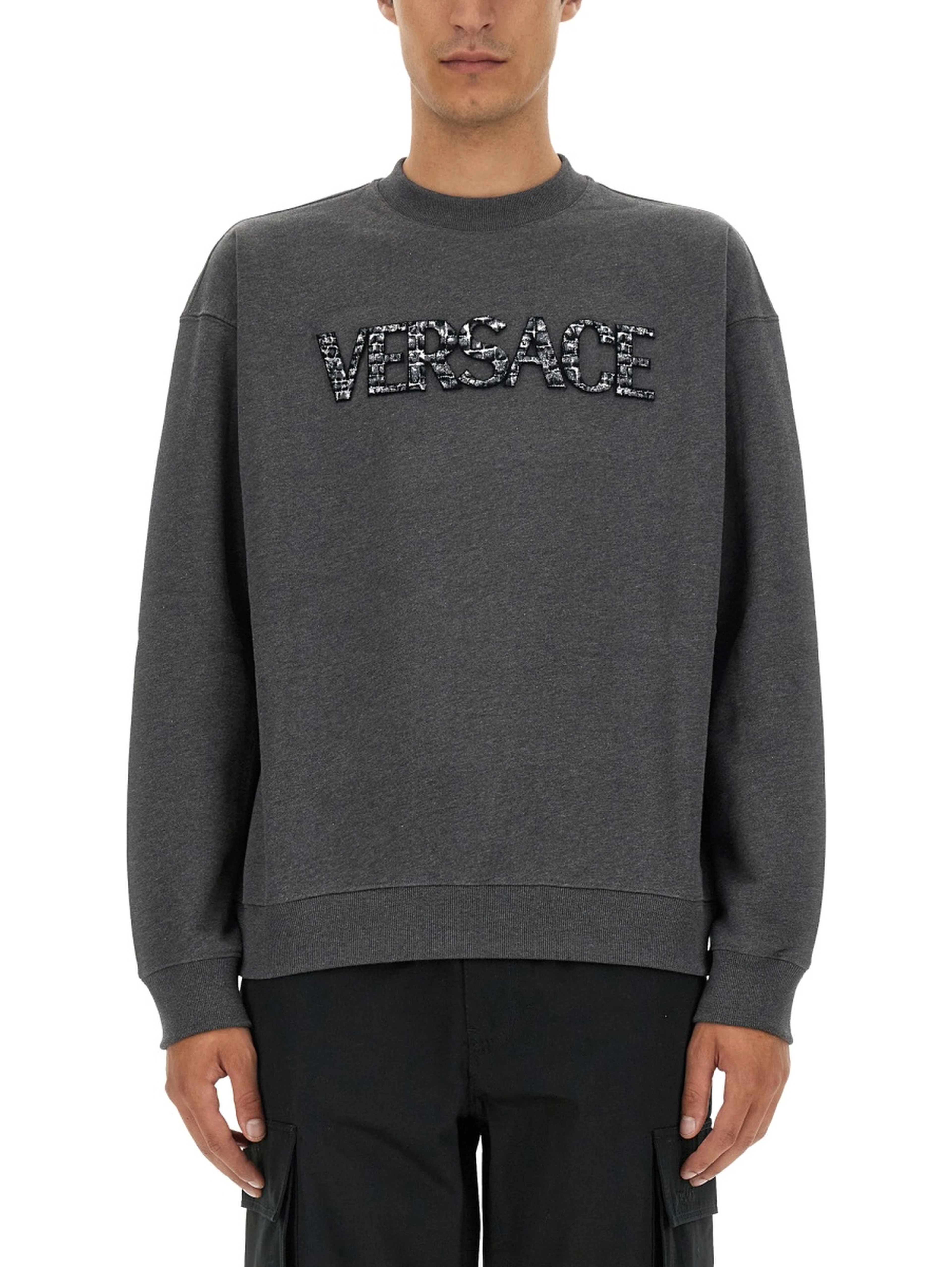 SWEATSHIRT WITH CROCODILE LOGO