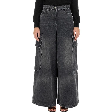 WIDE PARACHUTE JEANS