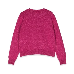 crew neck pullover with embroidered logo
