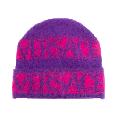 beanie logo stripes