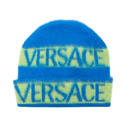 beanie logo stripes