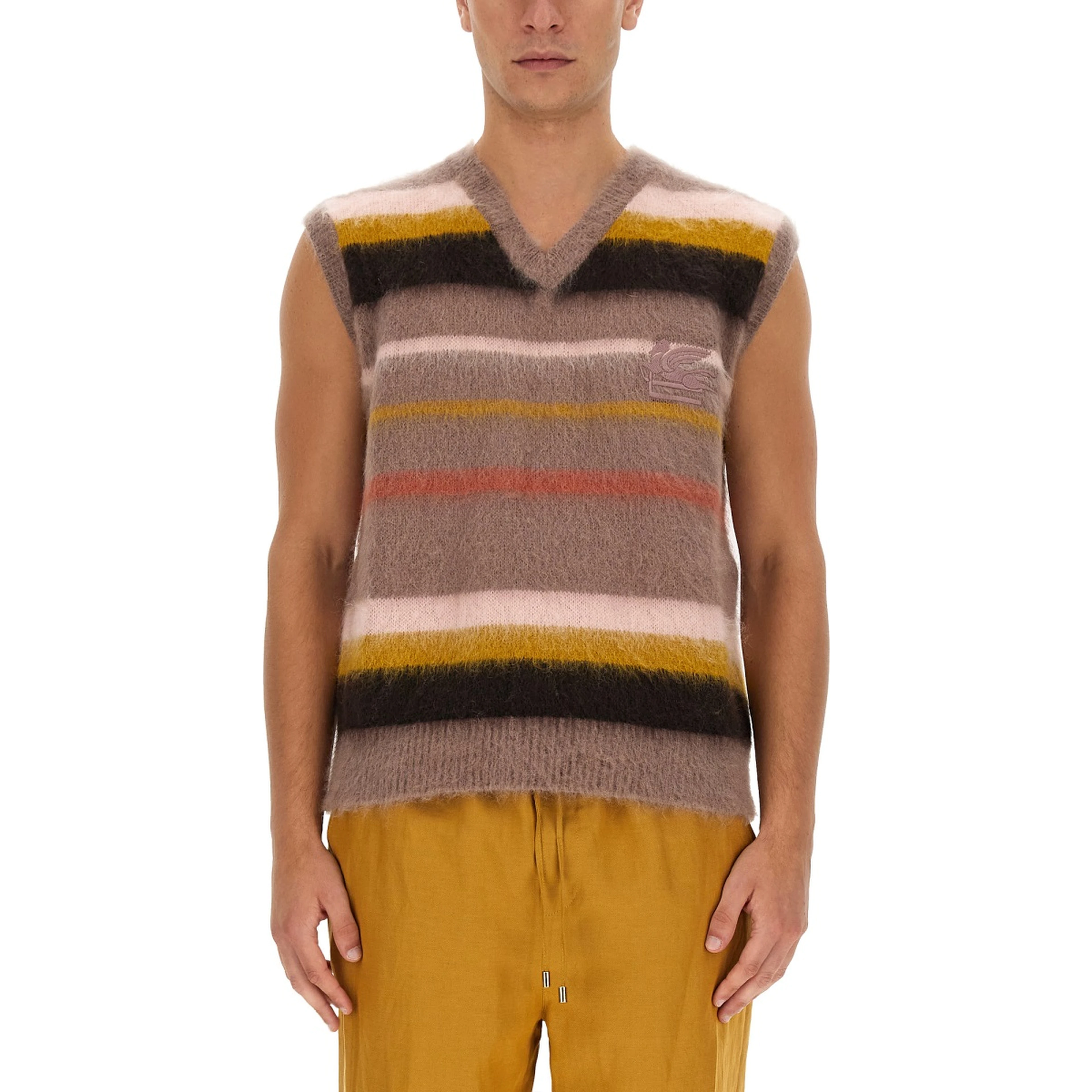 VEST WITH STRIPE PATTERN