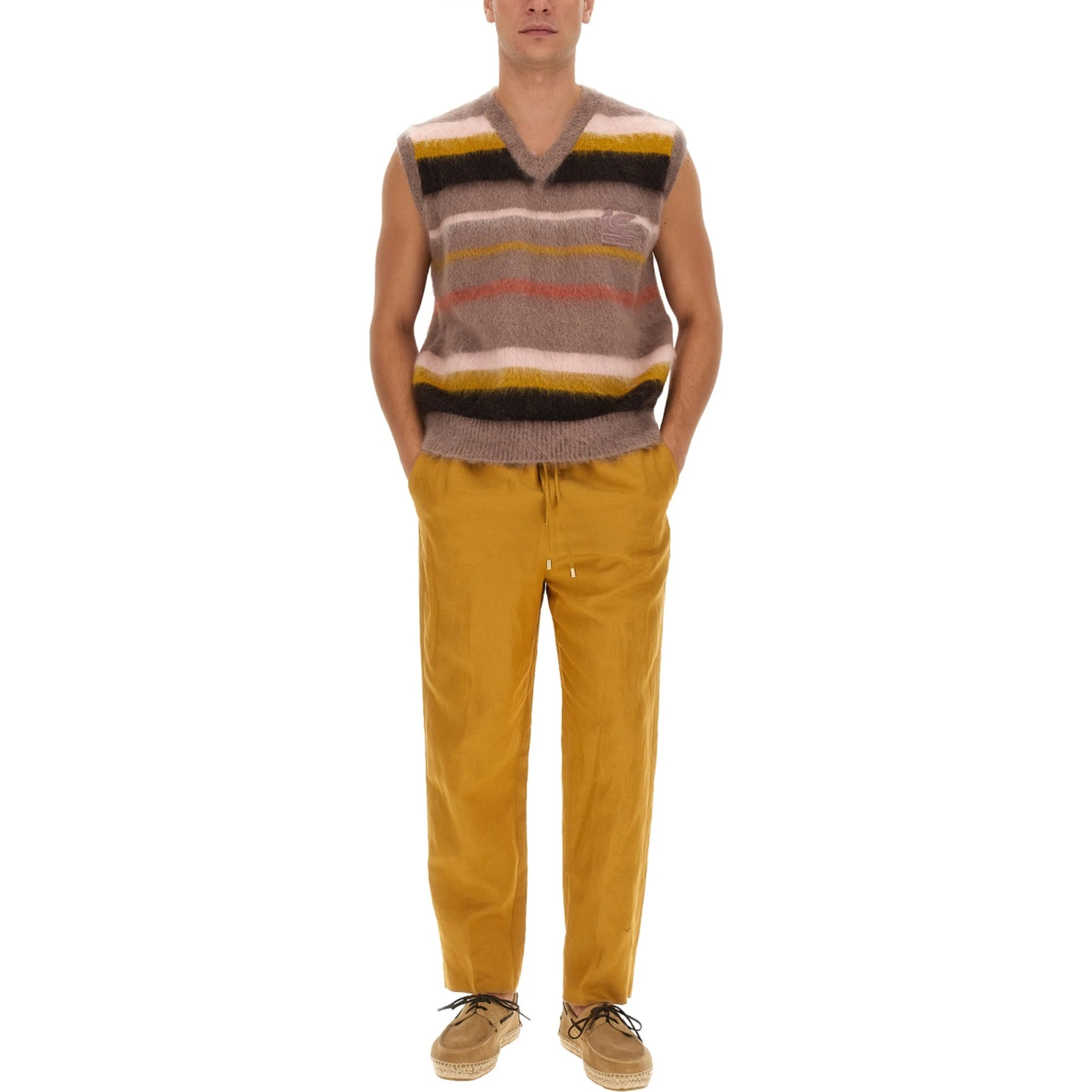 VEST WITH STRIPE PATTERN