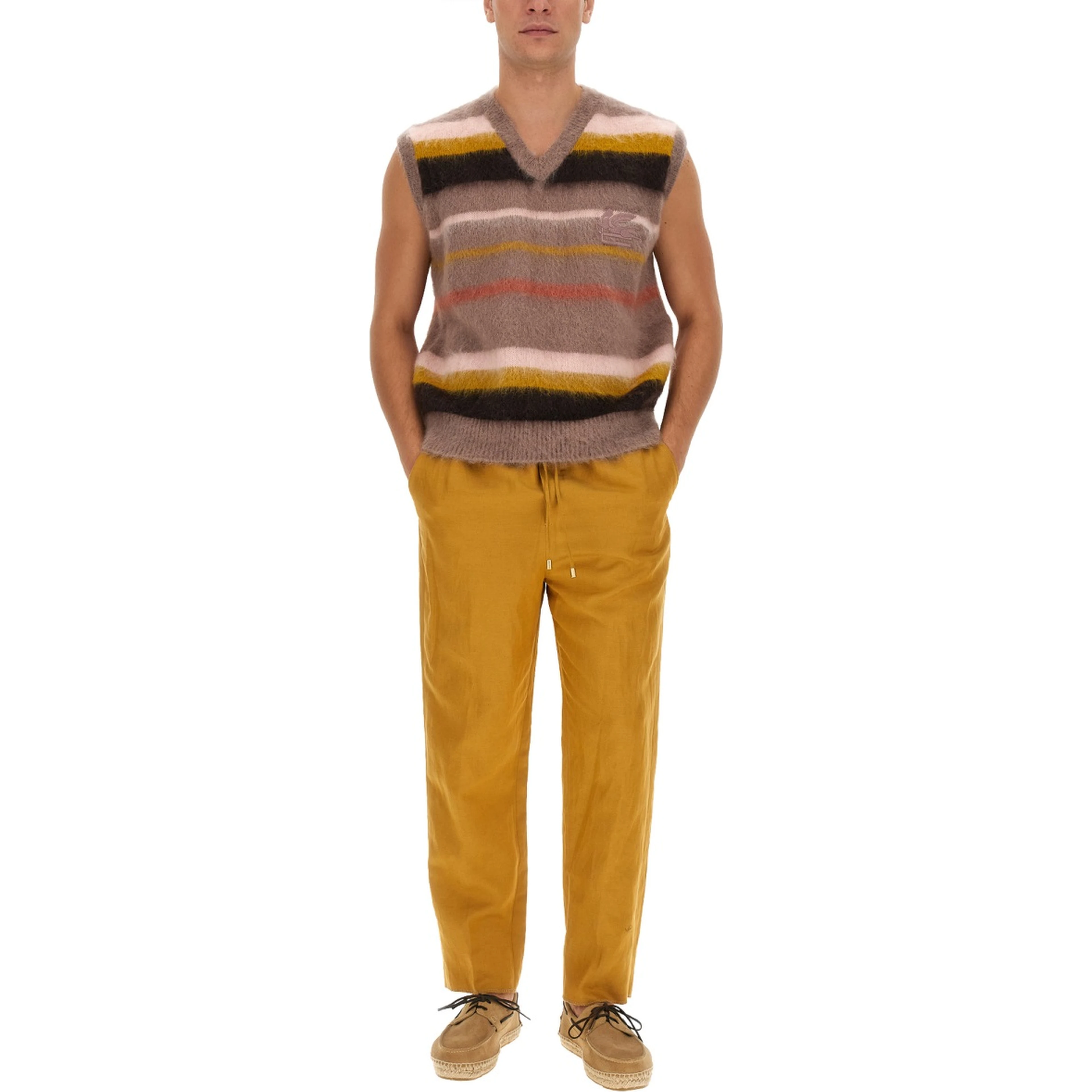 VEST WITH STRIPE PATTERN