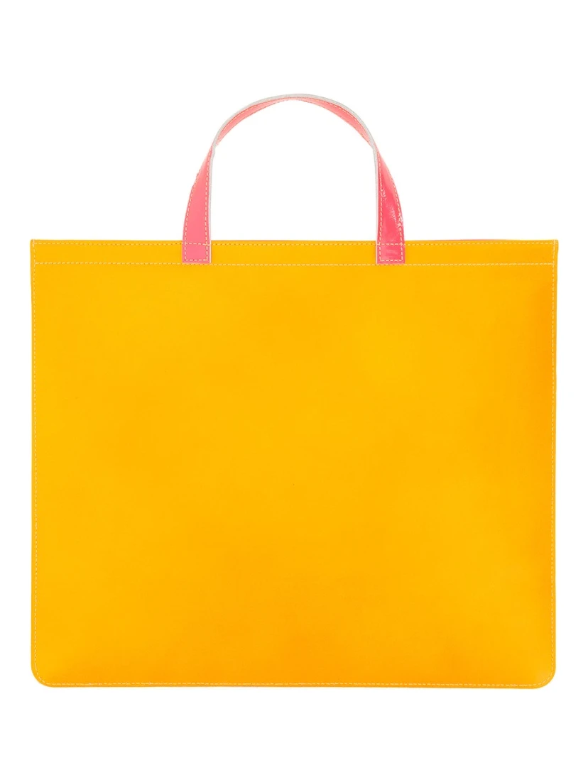 SUPER FLUO LEATHER TOTE BAG
