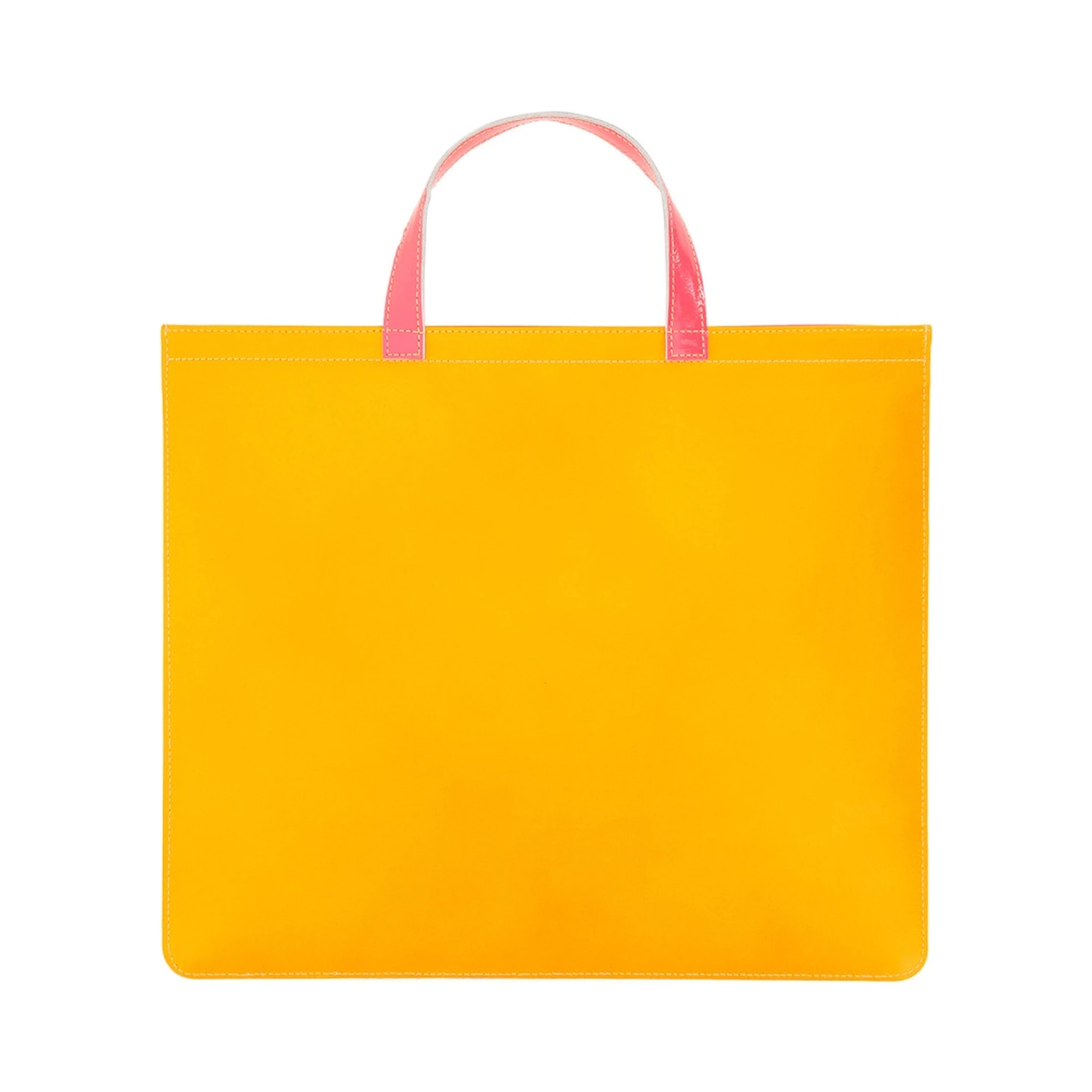 SUPER FLUO LEATHER TOTE BAG