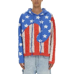 "STARS AND STRIPES SWIRL" SWEATSHIRT