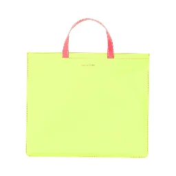 SUPER FLUO LEATHER TOTE BAG
